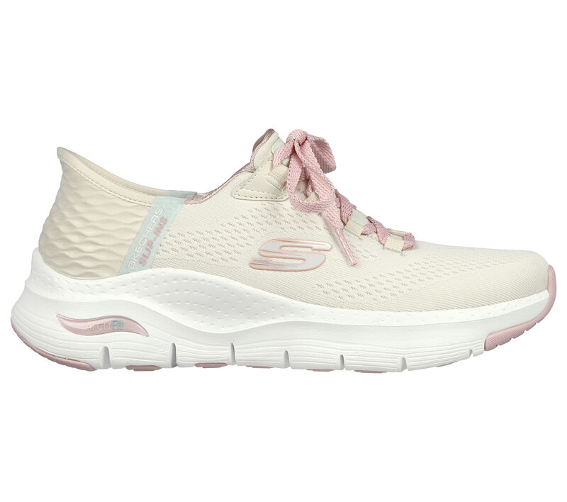 Skechers Slip-ins: Arch Fit - Fresh Flare, OFF WHITE / PINK, largeimage number 0