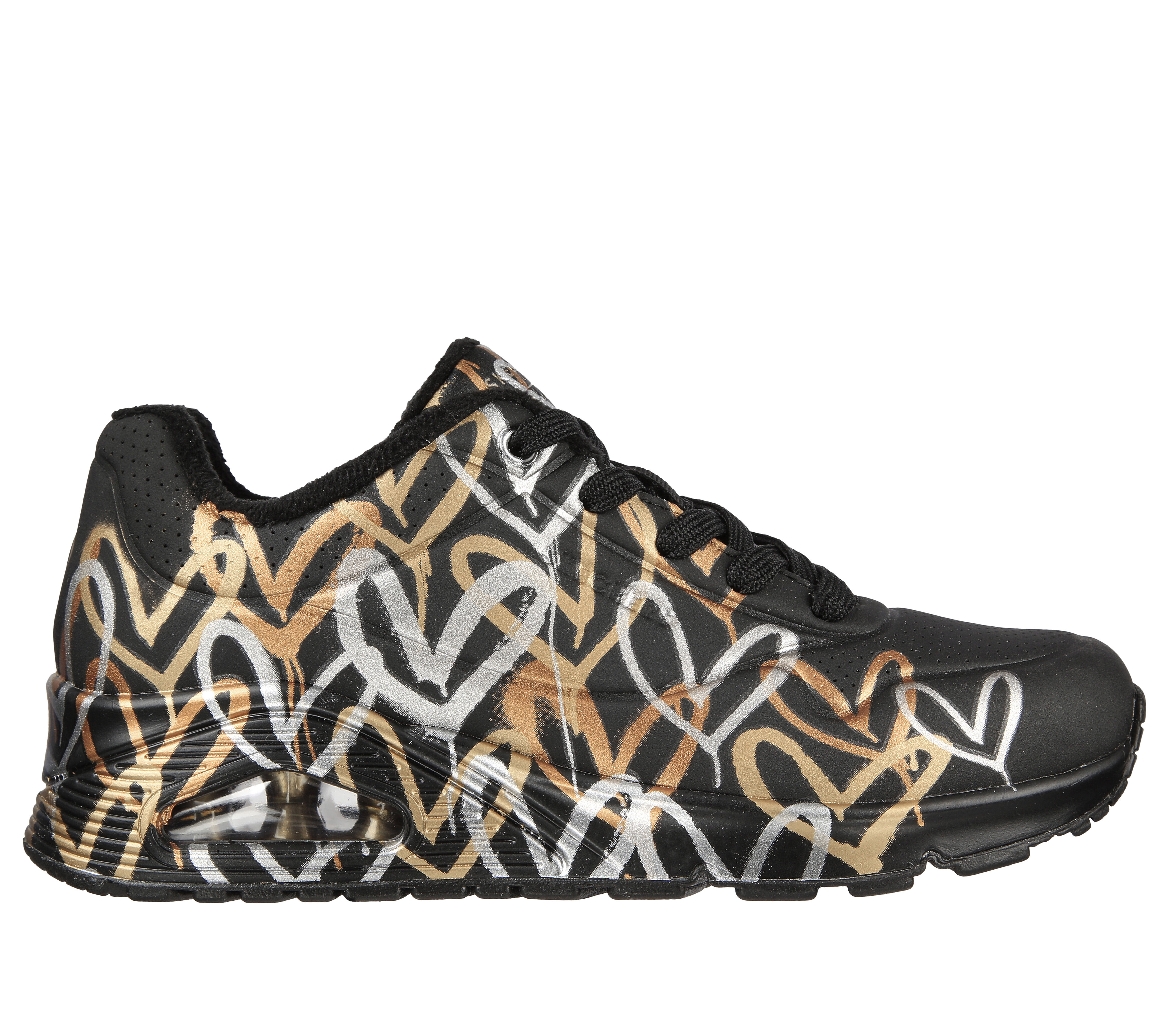 Black and gold skechers clearance uk