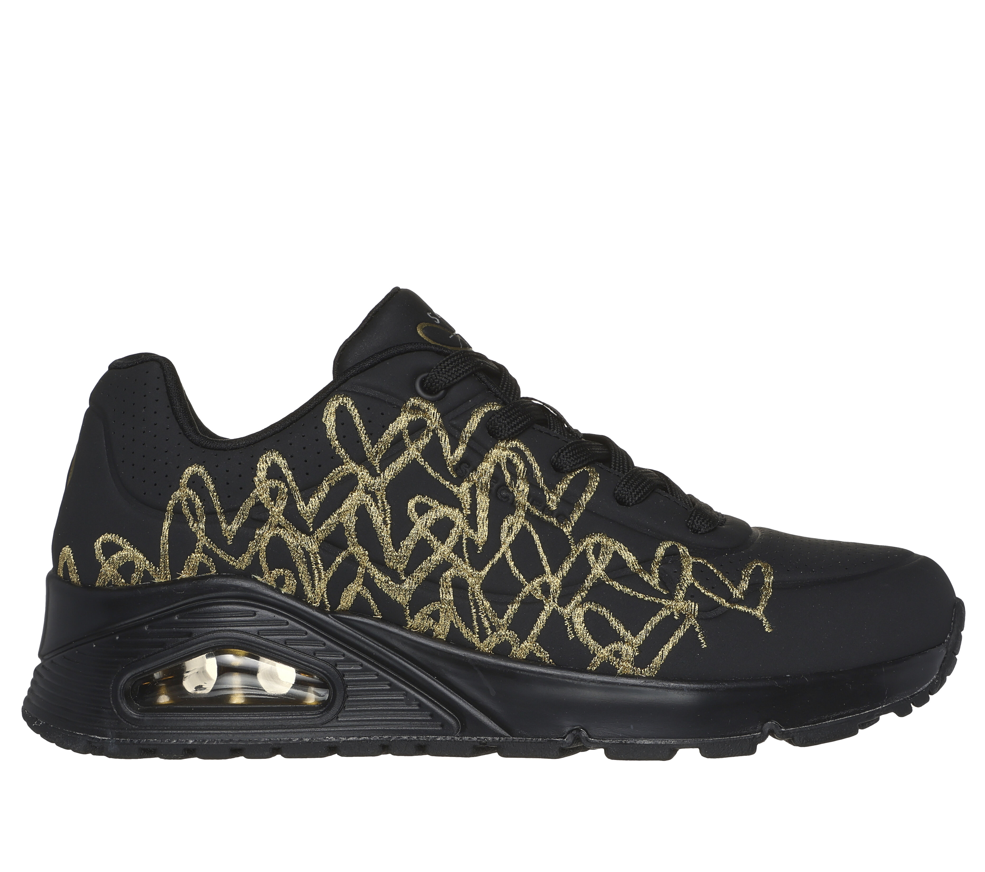 Black and gold skechers clearance uk