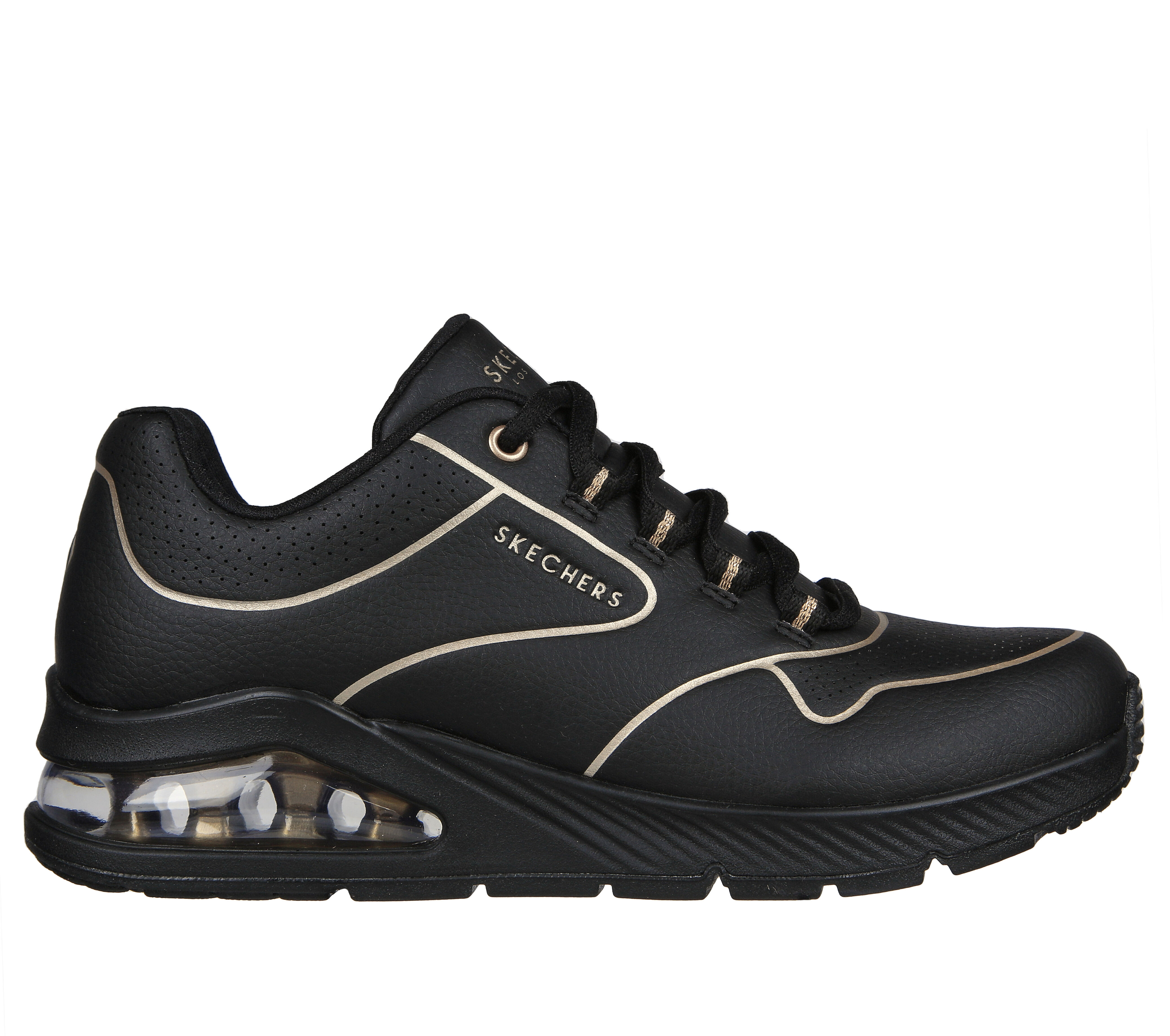 Black and gold skechers clearance uk