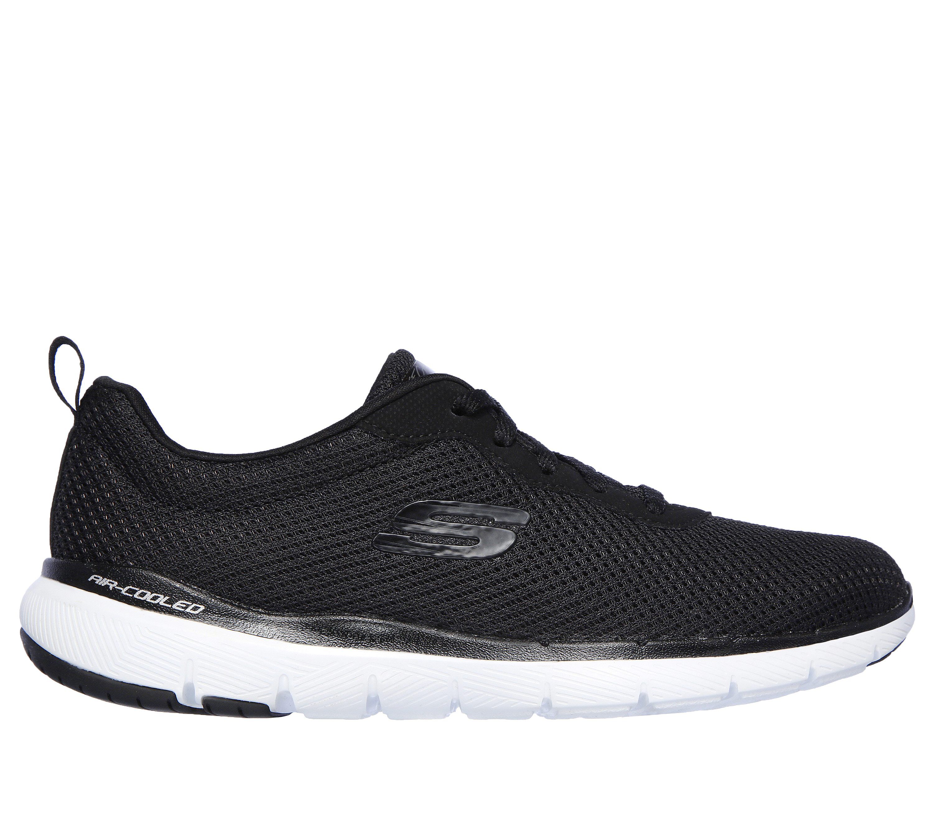 Skechers black & bronze sale flex appeal 3.0 trainers