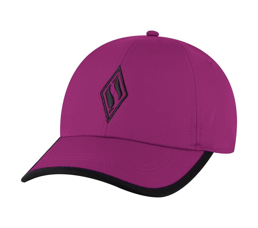 Skechweave Diamond Colorblock Hat, PURPLE / NEON PINK, largeimage number 0