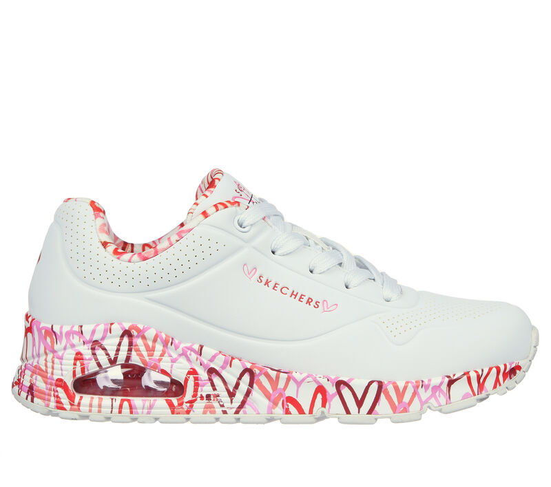 Skechers x JGoldcrown: Uno - Loving Love, WHITE / RED / PINK, largeimage number 0