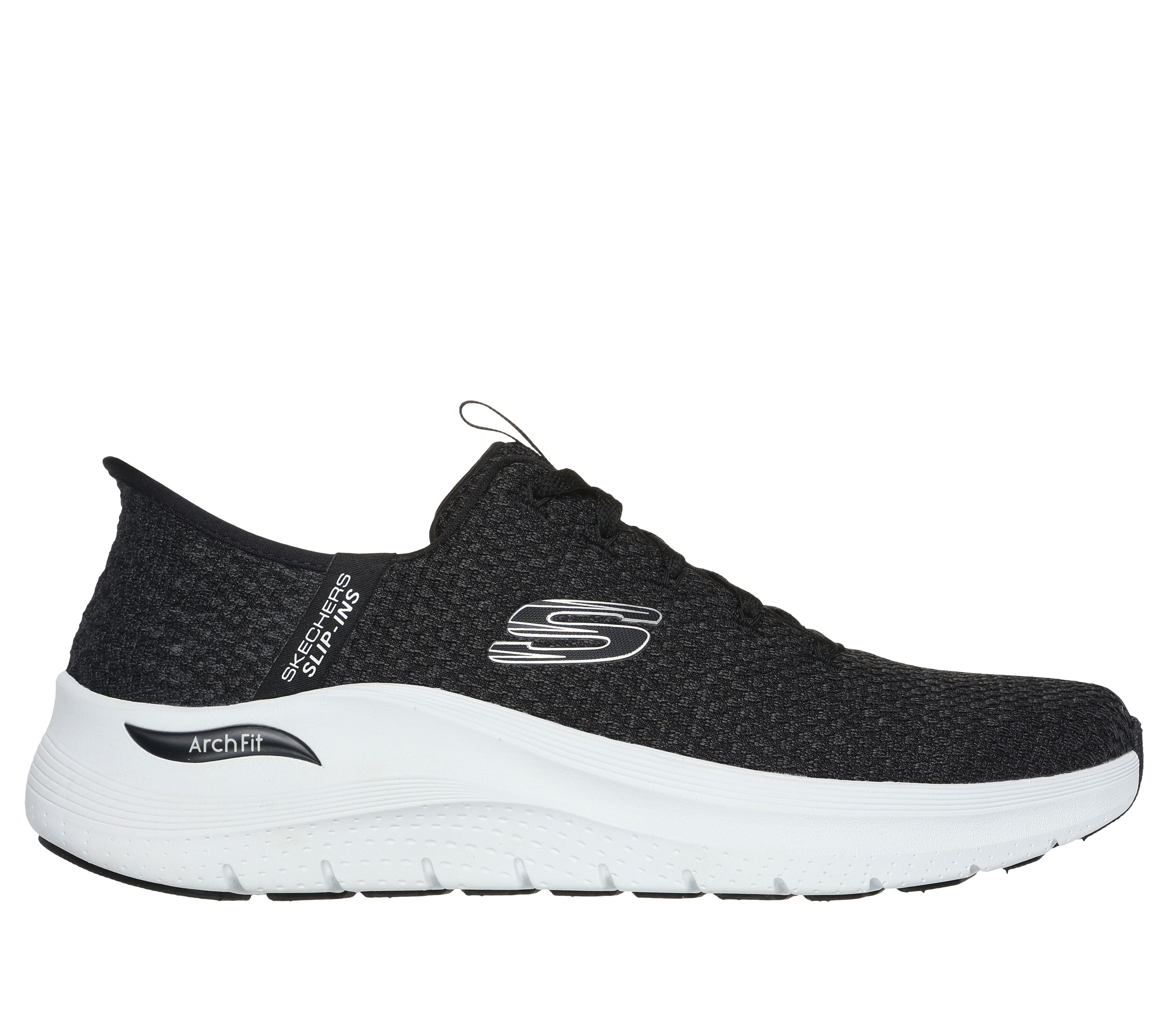 White skechers slip on clearance shoes