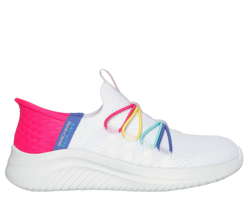 Skechers Slip-ins: Ultra Flex 3.0 - Bungee Fun, WHITE / MULTI, largeimage number 0