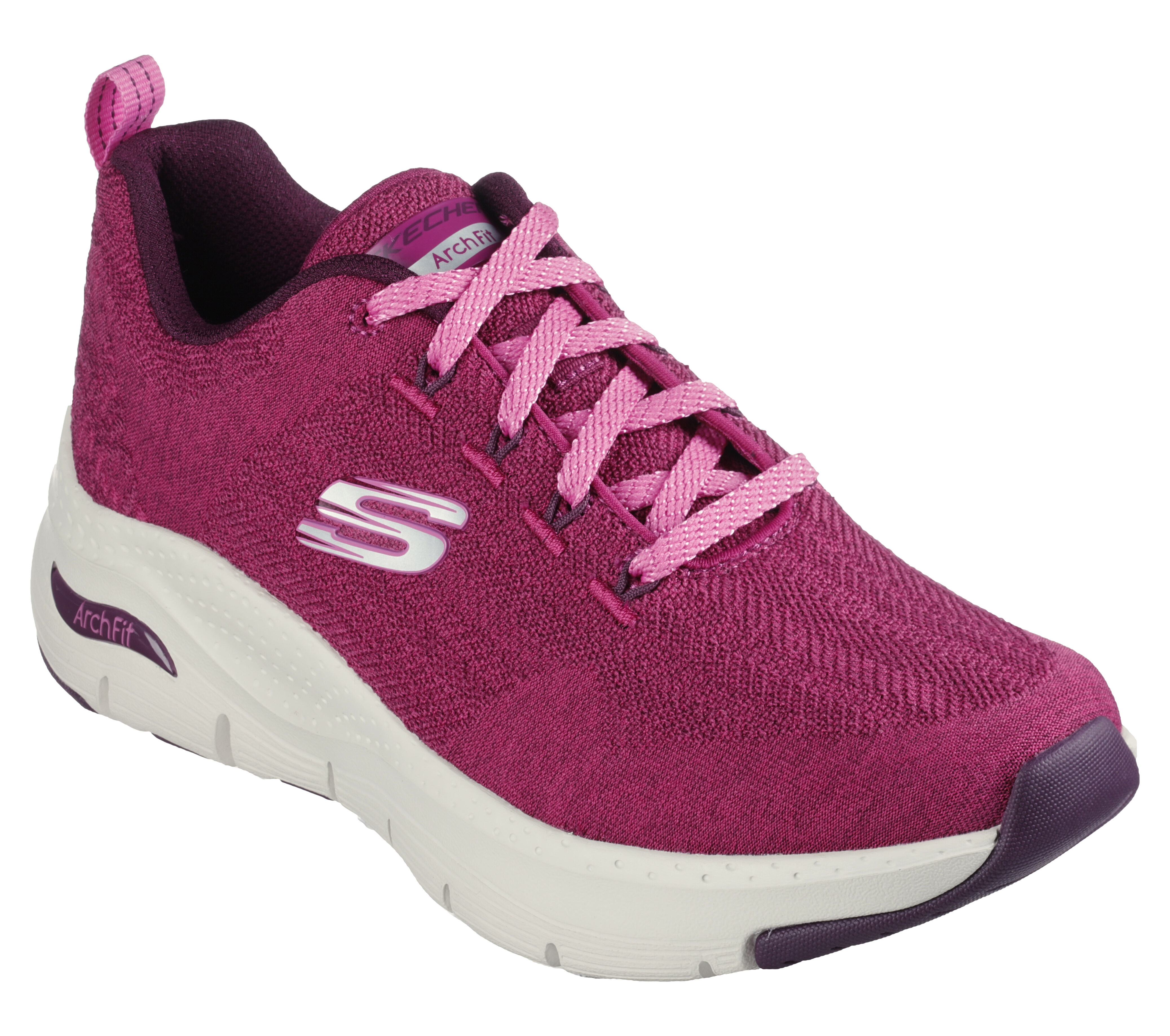 Skechers wide fit discount memory foam womens pink