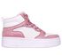 Court High - Shine Kicks, WHITE / PINK, swatch