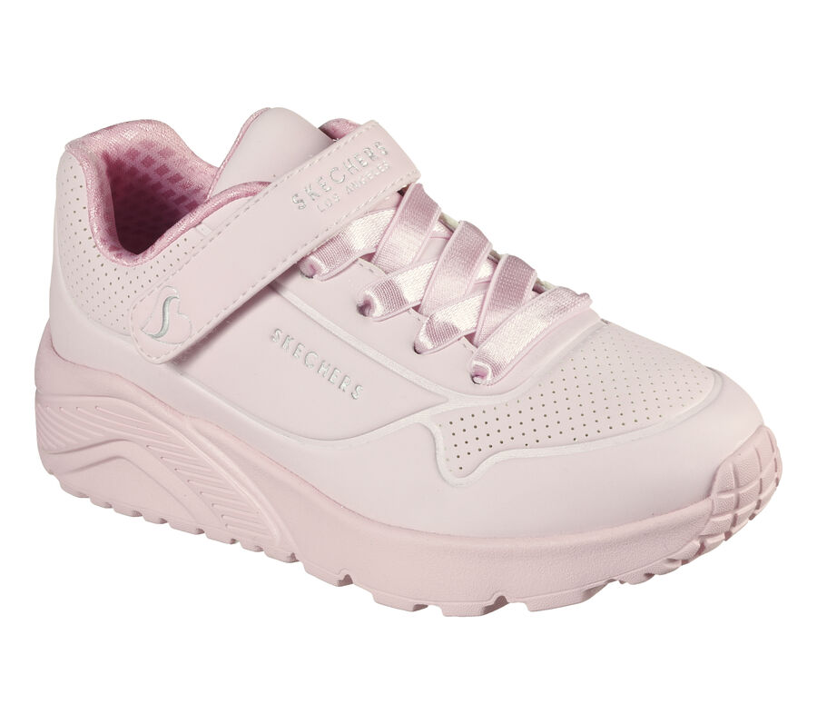 Skechers UNO LITE - Trainers - white/pink/white 