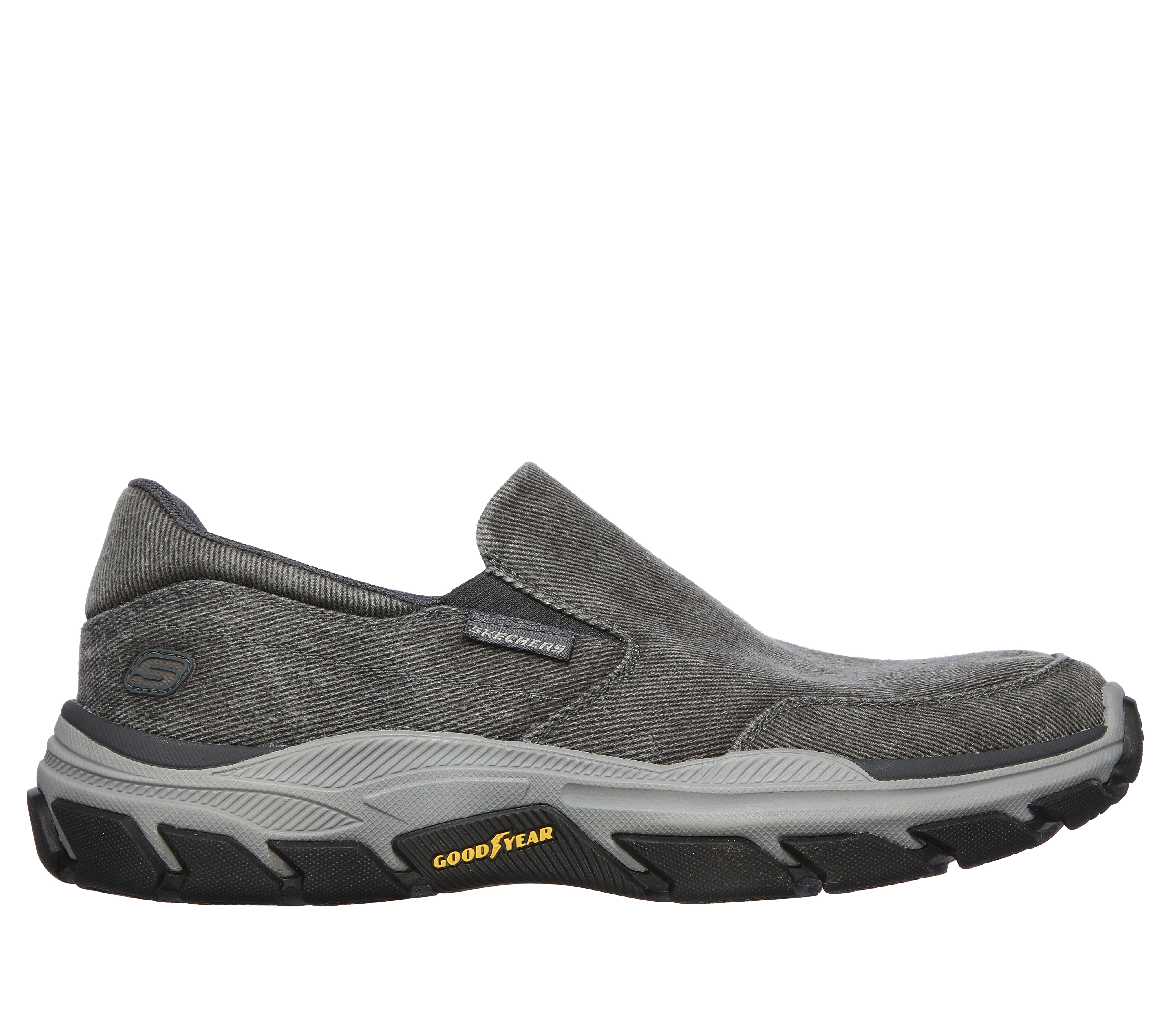 Skechers Men's Relaxed Fit: Respected - Fallston Slip-On Shoes in Charcoal, Size 6 | Textile