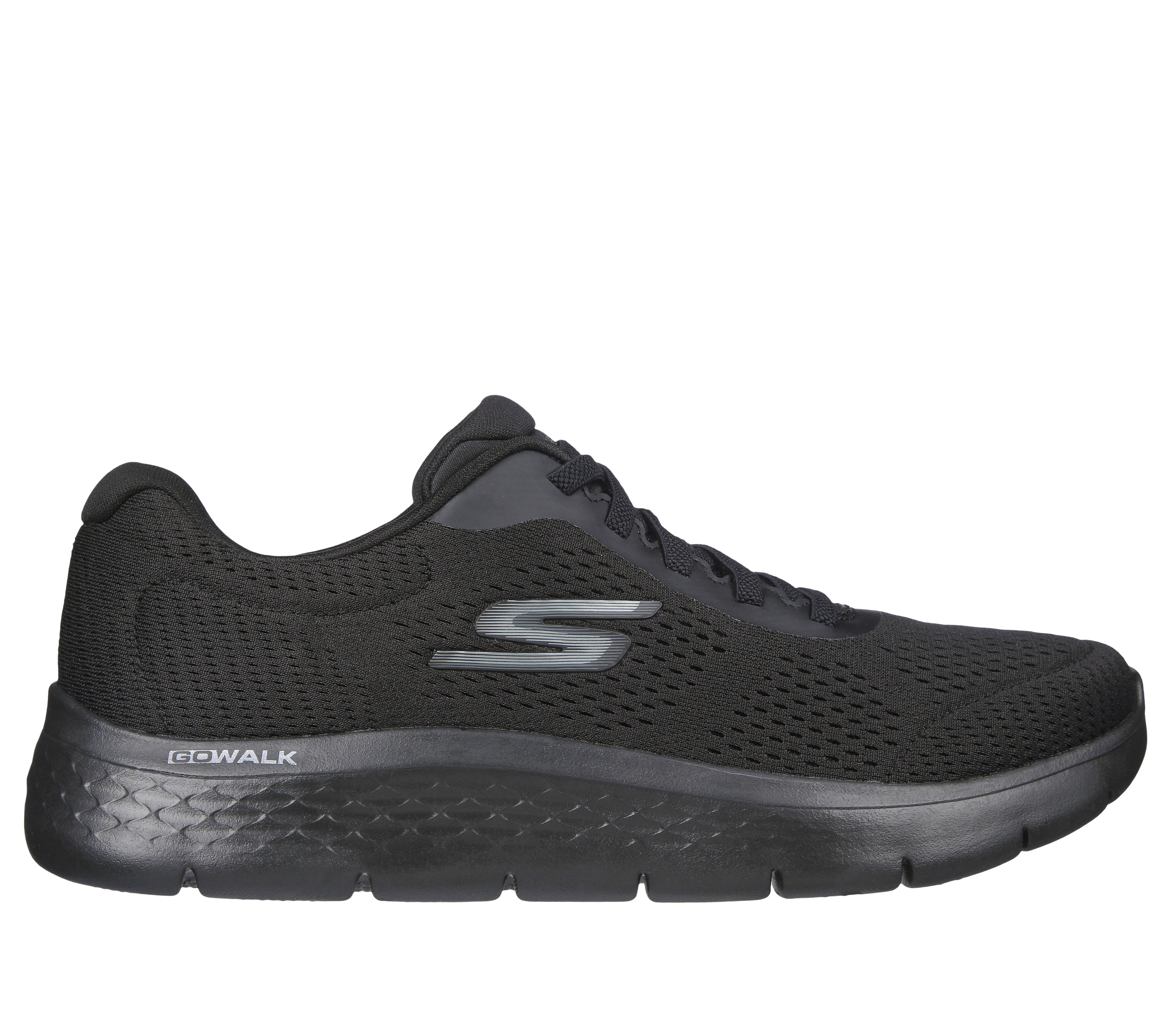 Skechers Men's GO WALK Flex - Remark Sneaker in Black, Size 15 | Textile/Synthetic, Vegan, Machine Washable