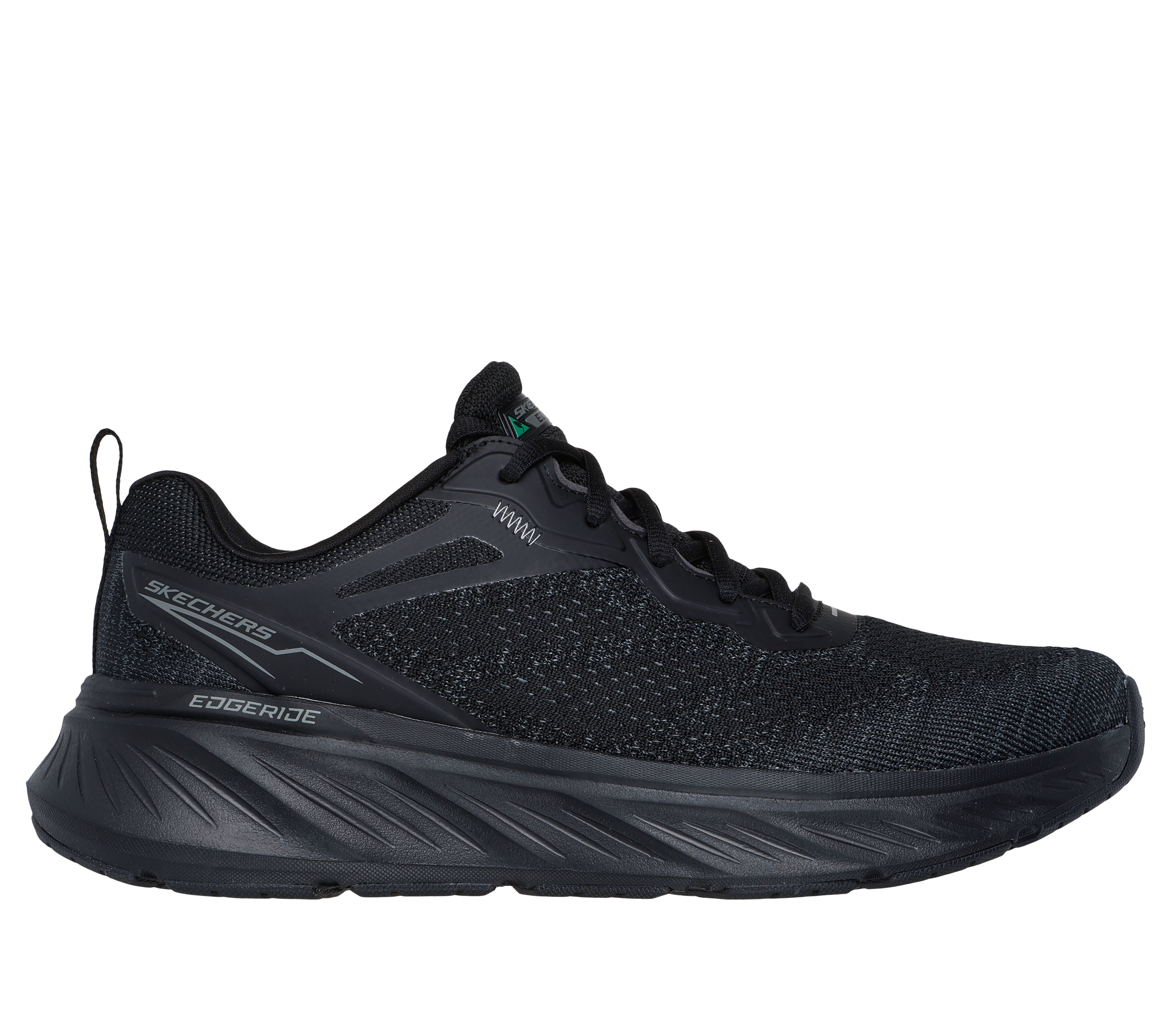 Skechers Men's Relaxed Fit: Edgeride - Exxo Sneaker in Black, Size 9 | Textile/Synthetic, Vegan, Machine Washable