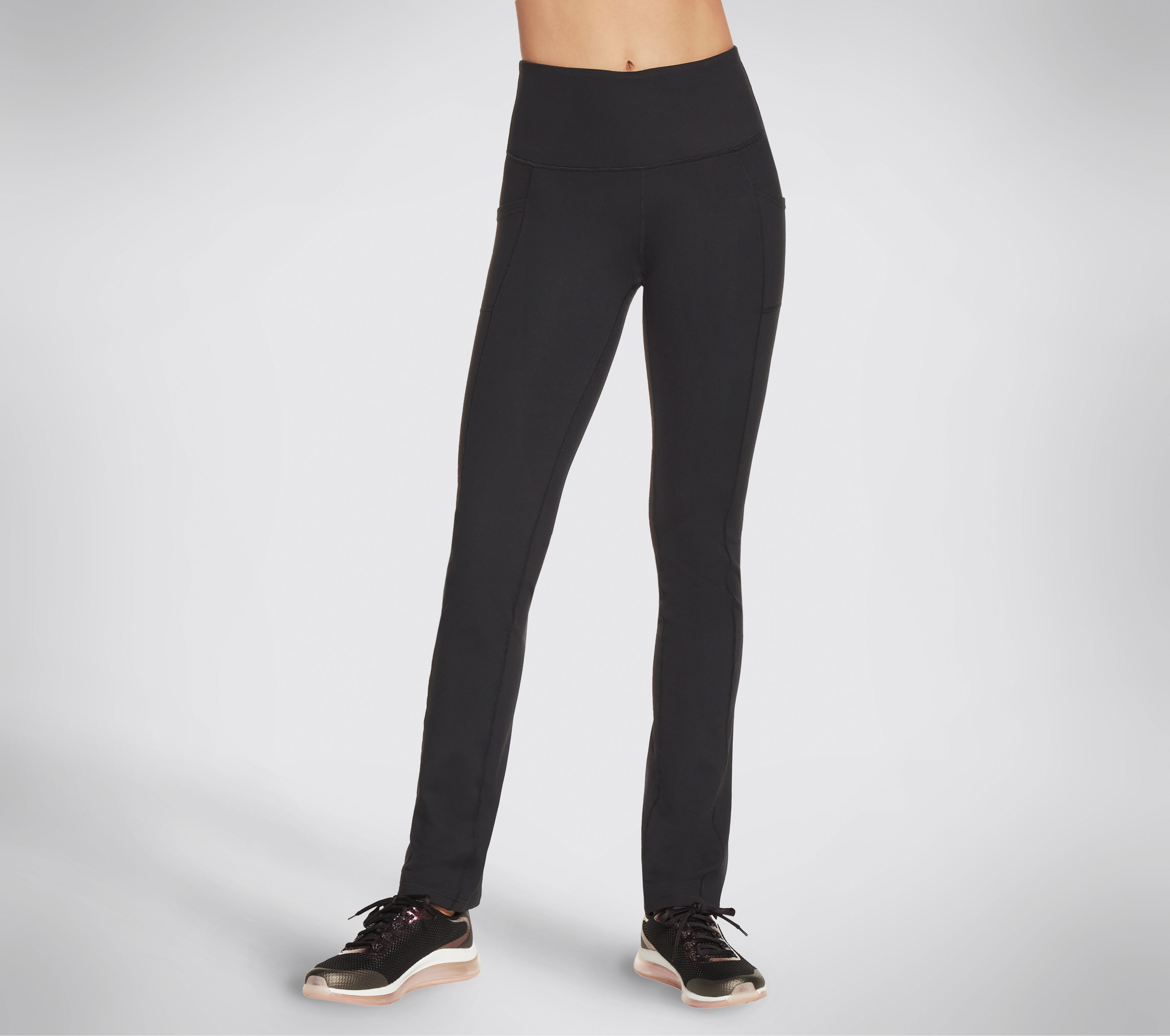 Skechers Women's GO WALK Joy Pant Petite Length in Black, Size 2XL | Nylon/Spandex