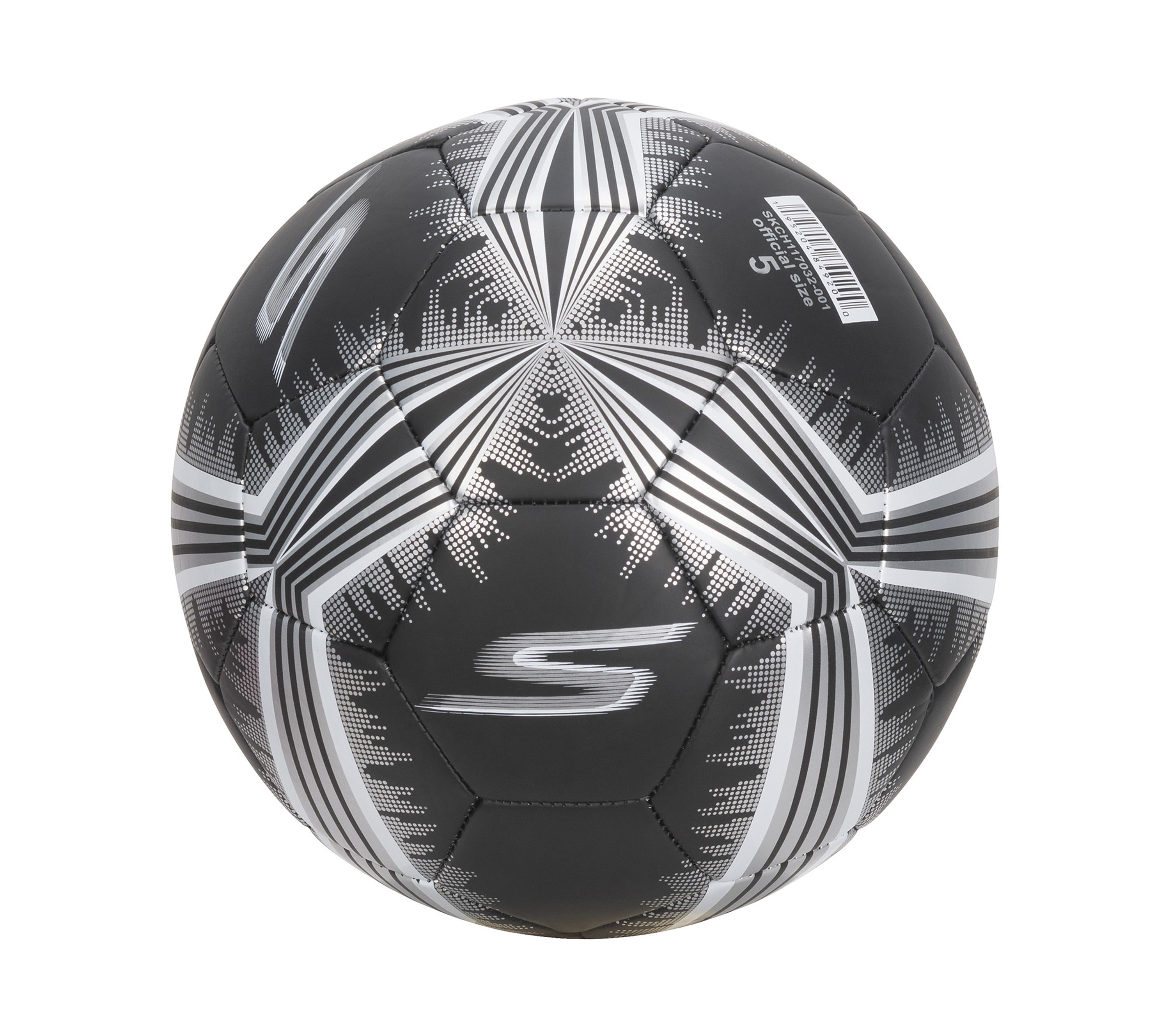 Skechers Hex Metallic Mini Stripe Size 5 Soccer Ball in Black