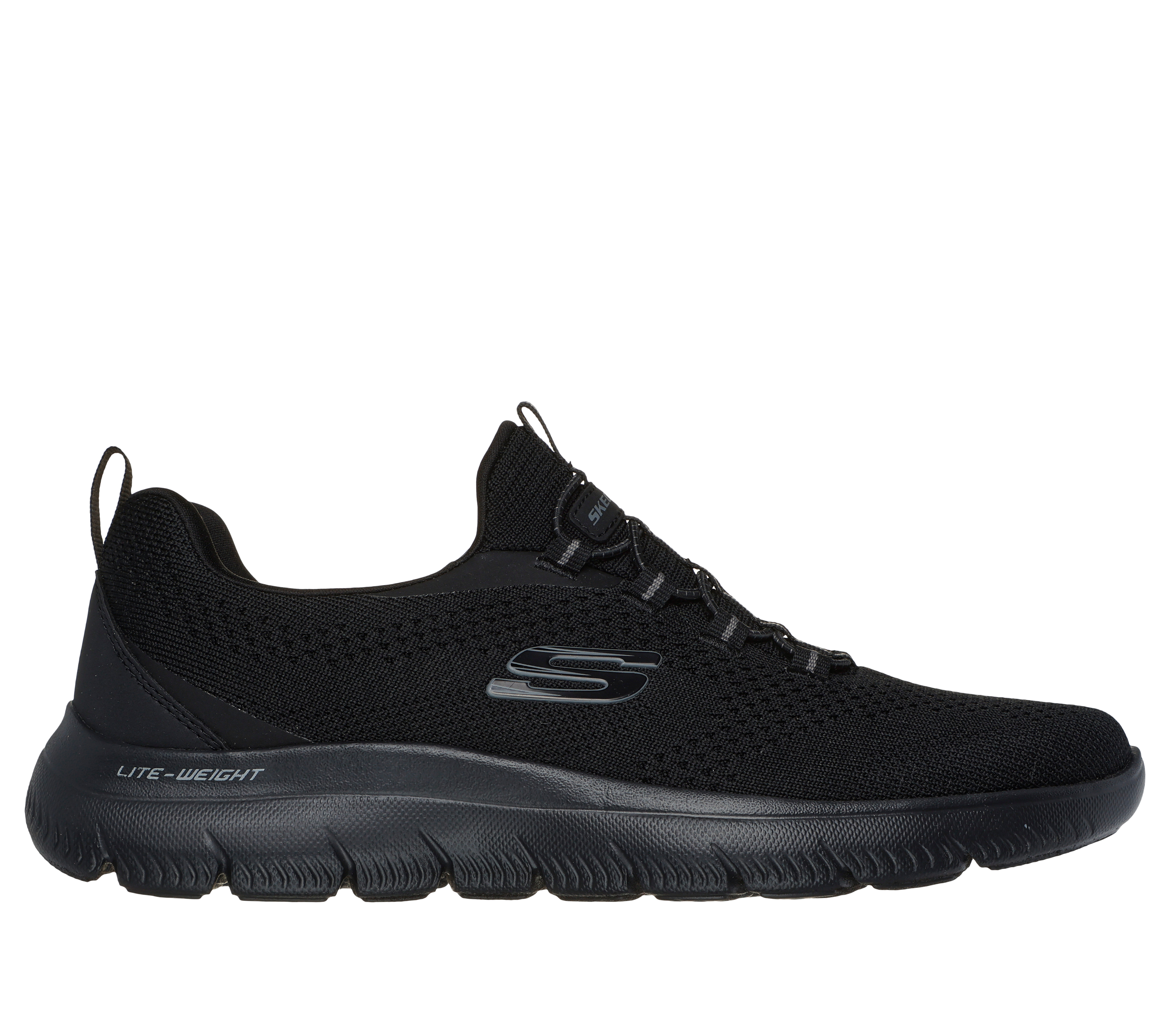 Skechers Men's Summits - Tallo Sneaker in Black, Size 11 | Textile/Synthetic, Vegan, Machine Washable