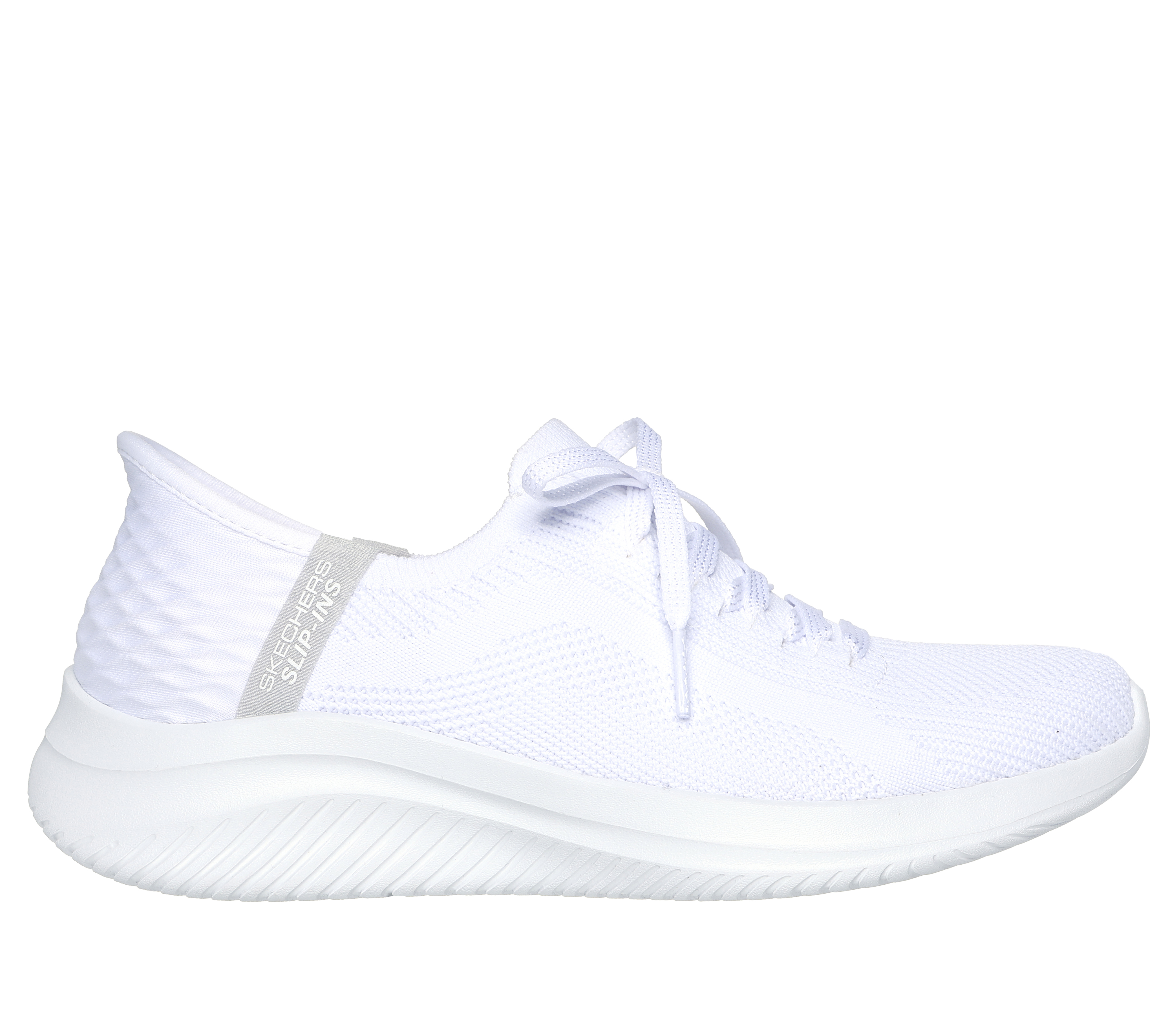 White slip shop on skechers