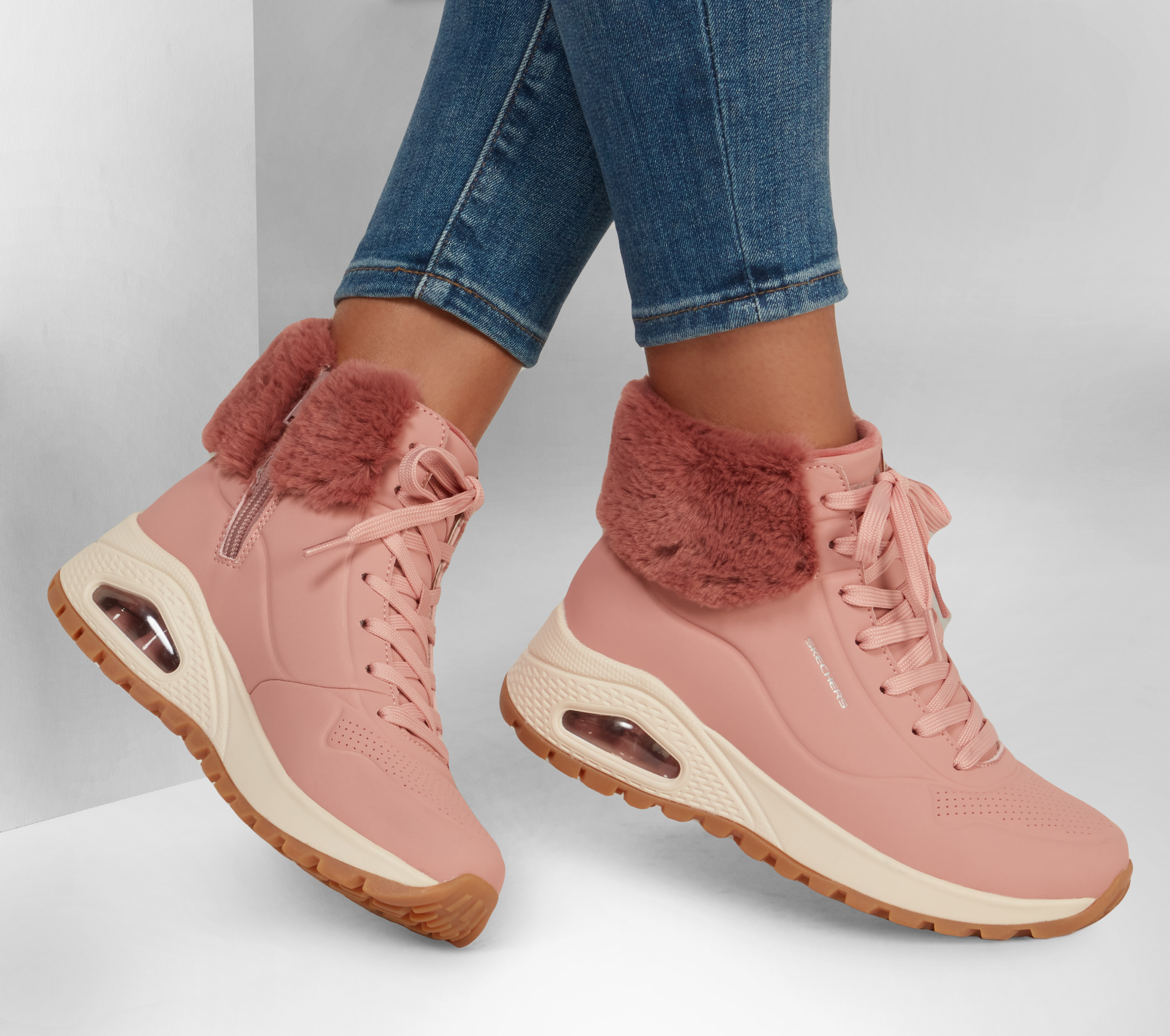 skechers uno boots