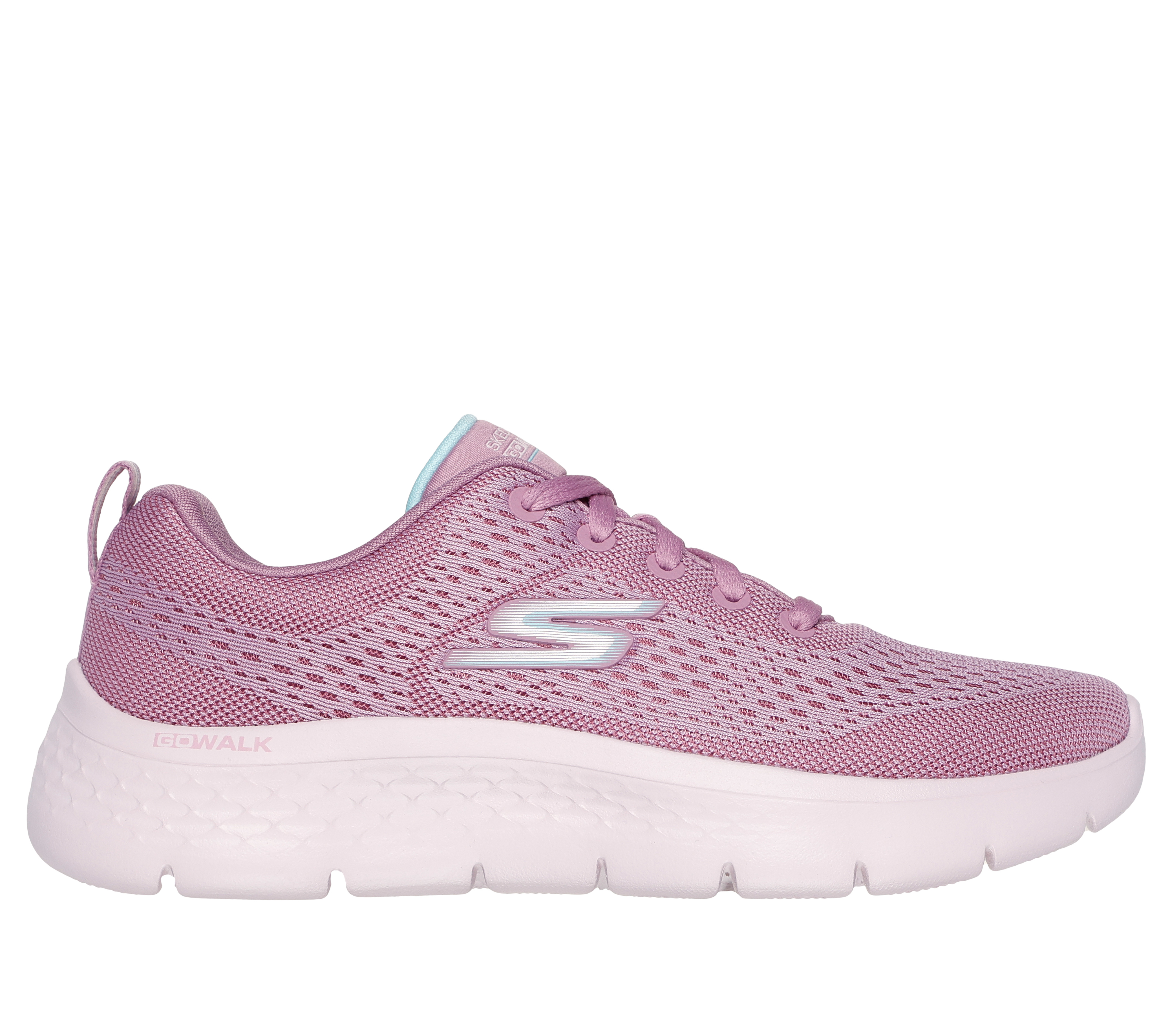 Skechers Women's GO WALK Flex - Kali Sneaker in Mauve, Size 5.5 | Textile/Synthetic, Vegan, Machine Washable