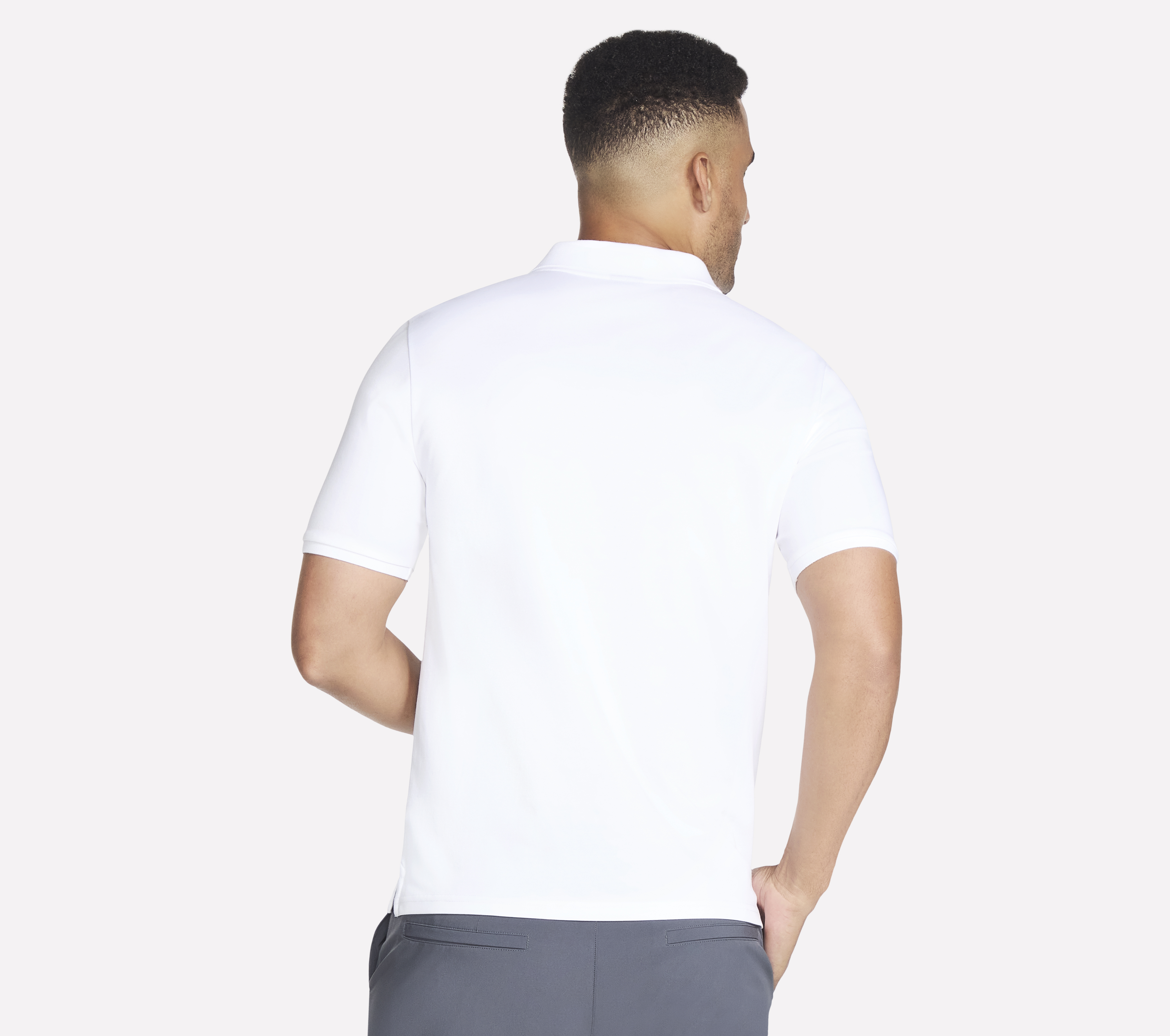 Skechers polo online shirt white