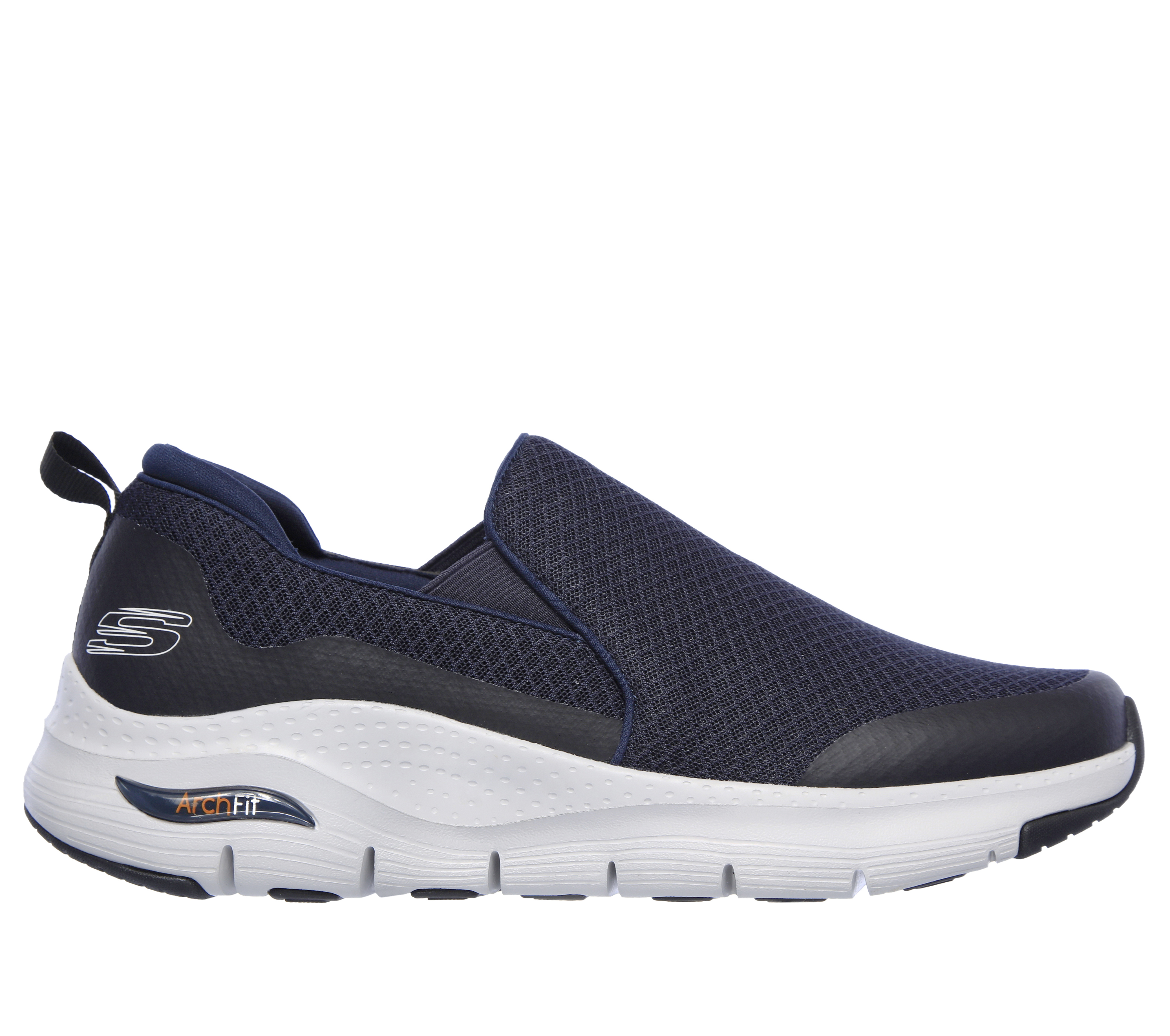 Skechers Men's Arch Fit - Banlin Sneaker in Navy Blue, Size 10.5 | Textile/Synthetic, Machine Washable