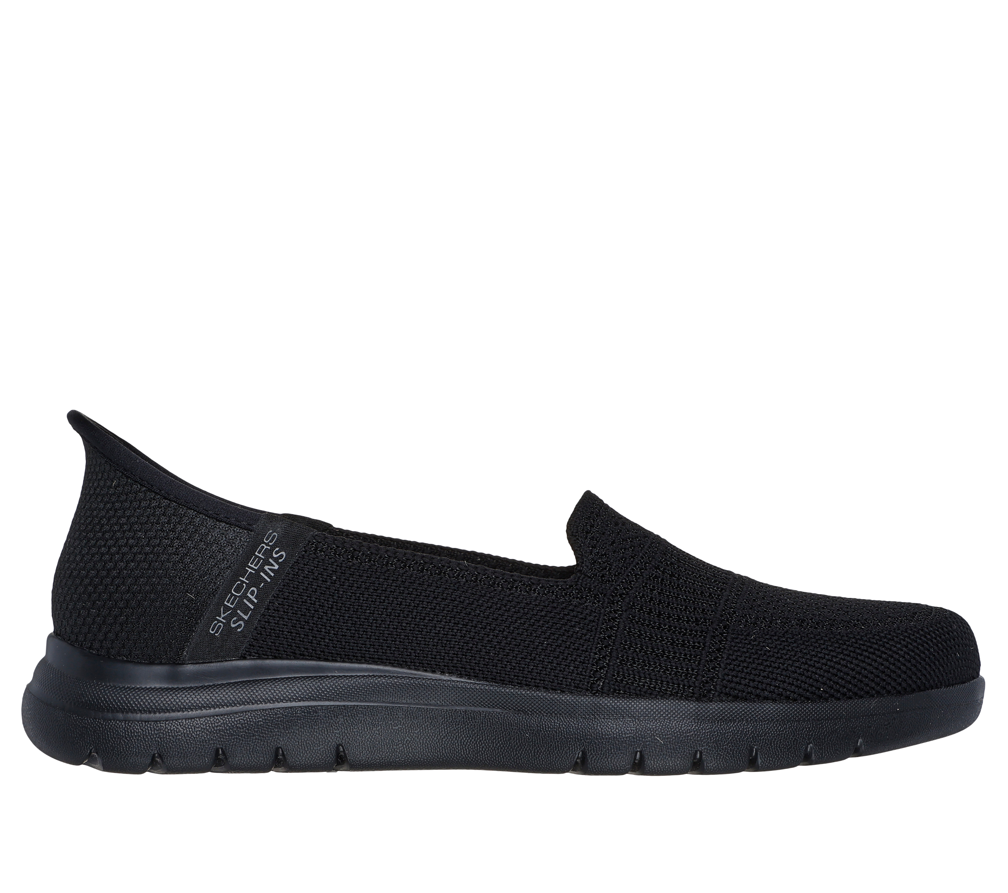 Skechers Women's Slip-ins: On-the-GO Flex - Camellia Shoes in Black, Size 4 | Textile, Vegan, Machine Washable