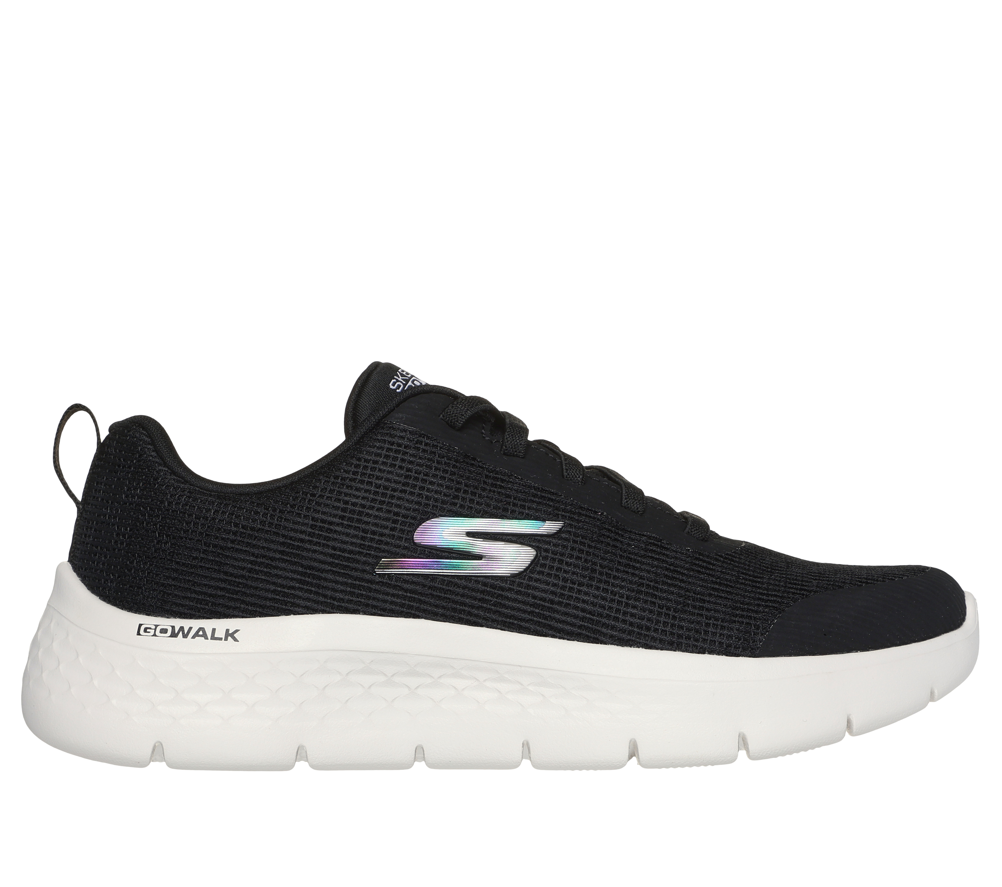 Skechers Women's GO WALK Flex - Viva Sneaker in Black/White, Size 9 | Textile/Synthetic, Machine Washable