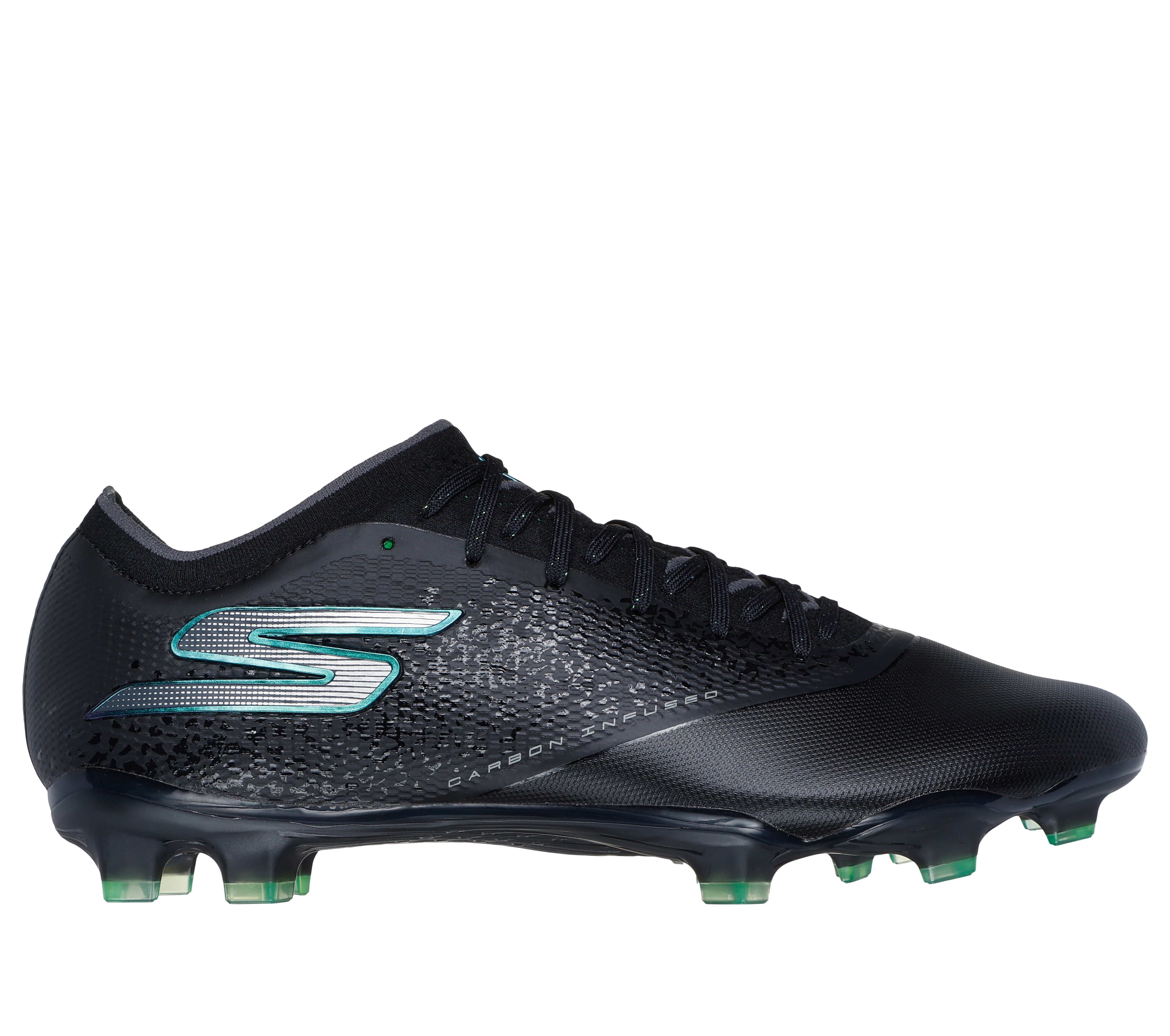 Skechers Razor - 1.5 ELITE FG Shoes in Black/Silver | Synthetic/Textile, Hyper Burst