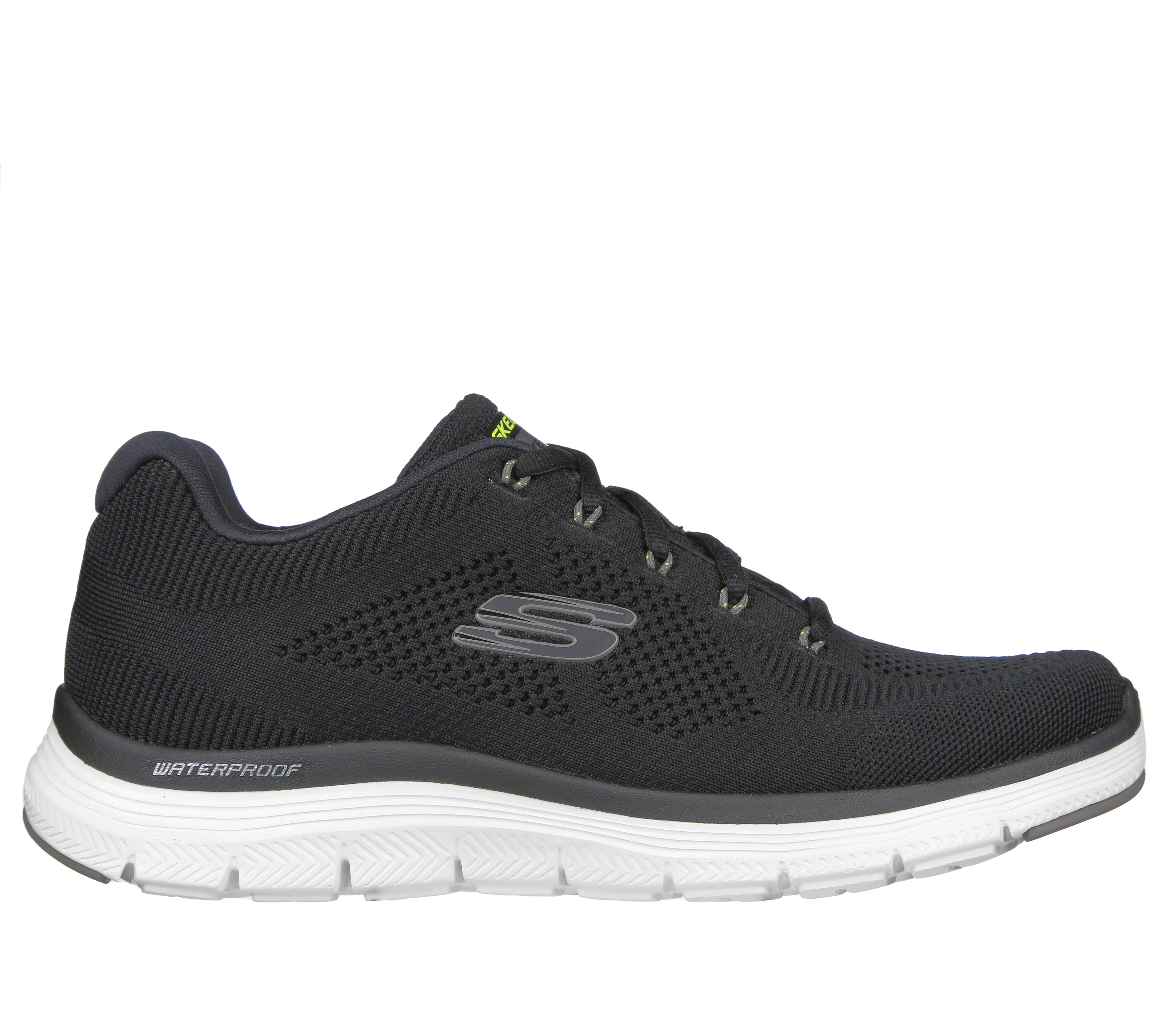 Skechers Men's Flex Advantage 4.0 - Upstream Sneaker in Black, Size 11 | Textile, Vegan