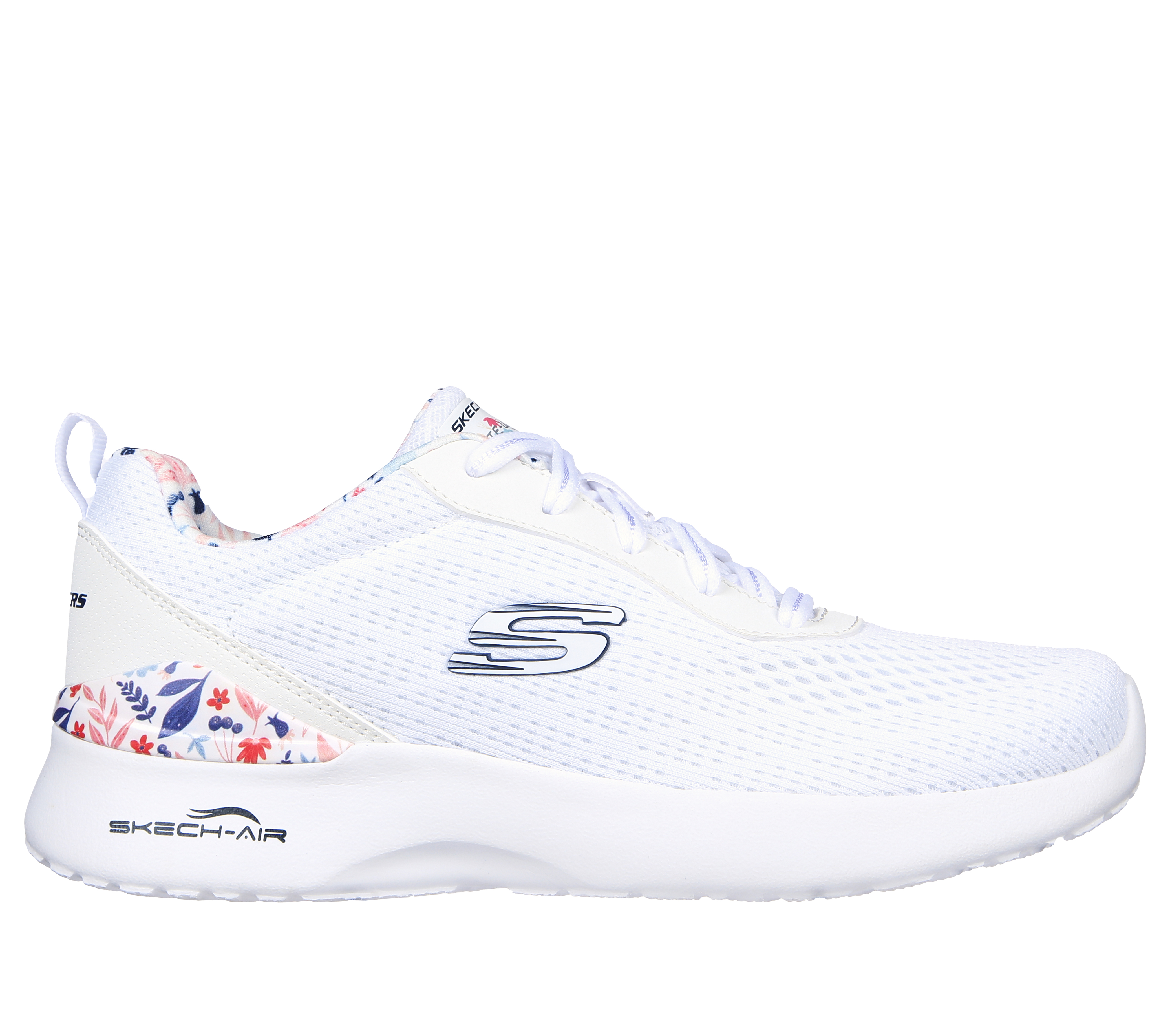 Skechers Women's Skech-Air Dynamight - Laid Out Sneaker in White, Size 8 | Textile/Synthetic, Vegan, Machine Washable