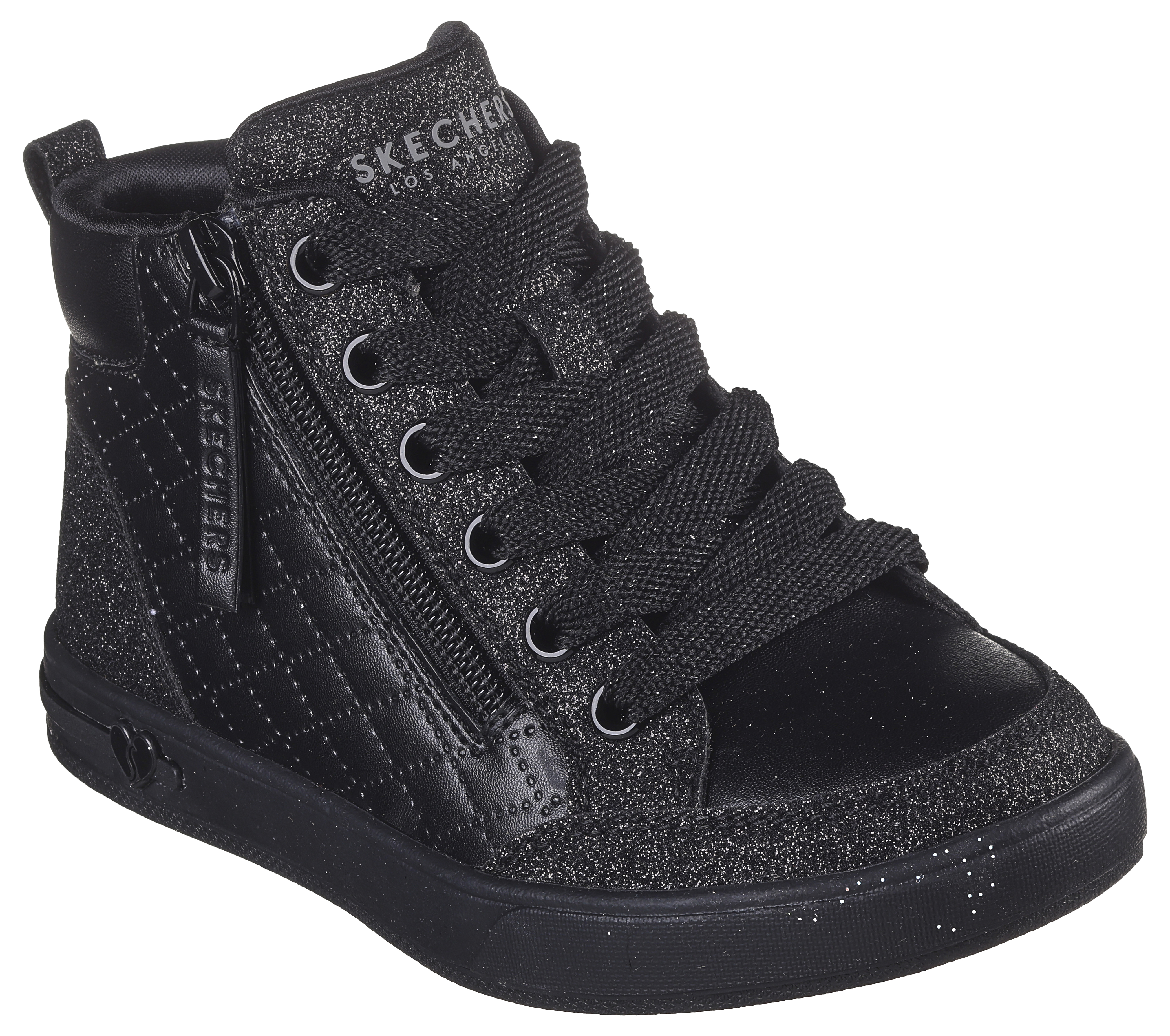 Skechers street leather deals glitter toe cap