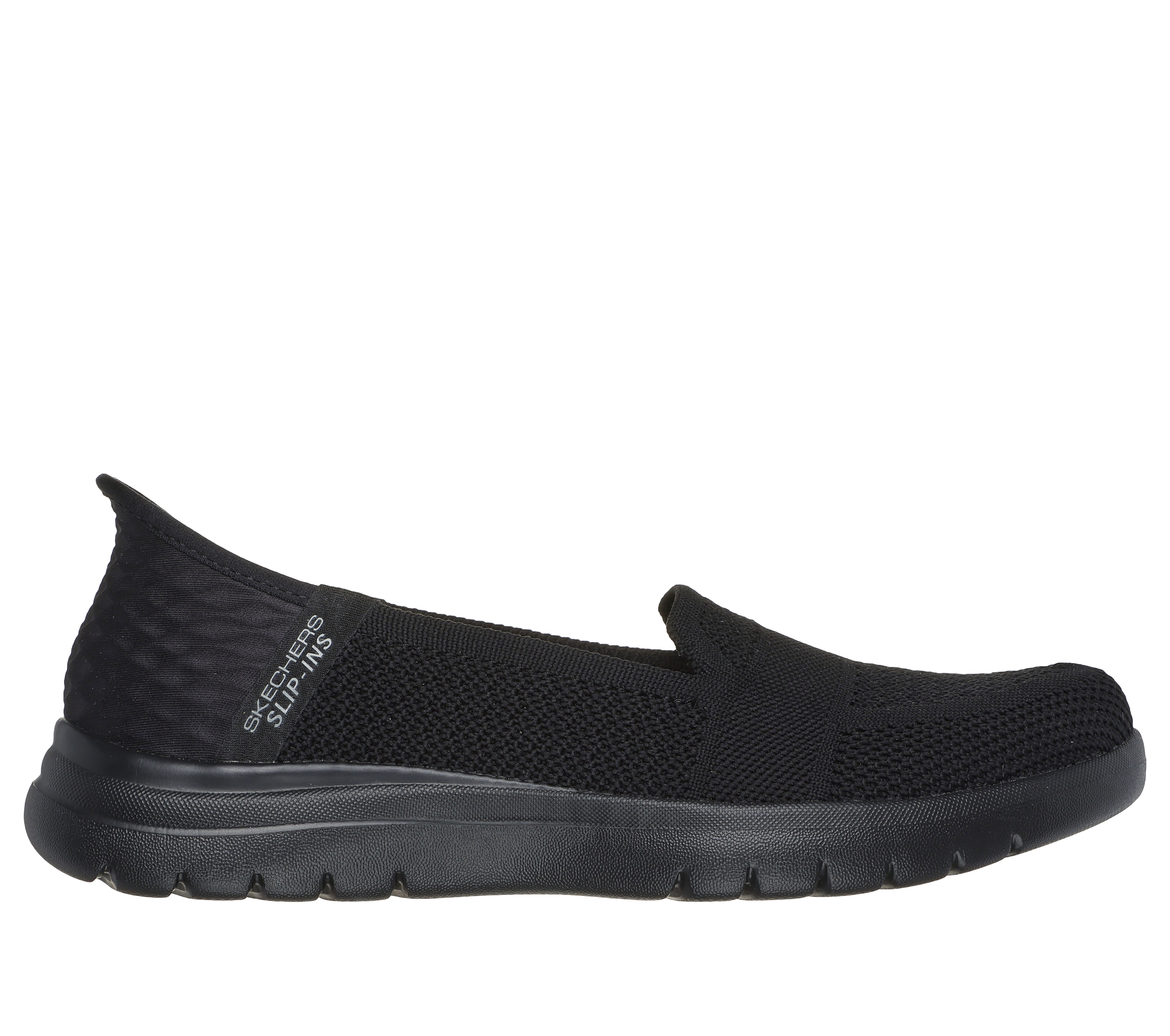 Skechers Women's Slip-ins: On-the-GO Flex - Serene Sneaker in Black, Size 4 | Textile/Synthetic, Machine Washable