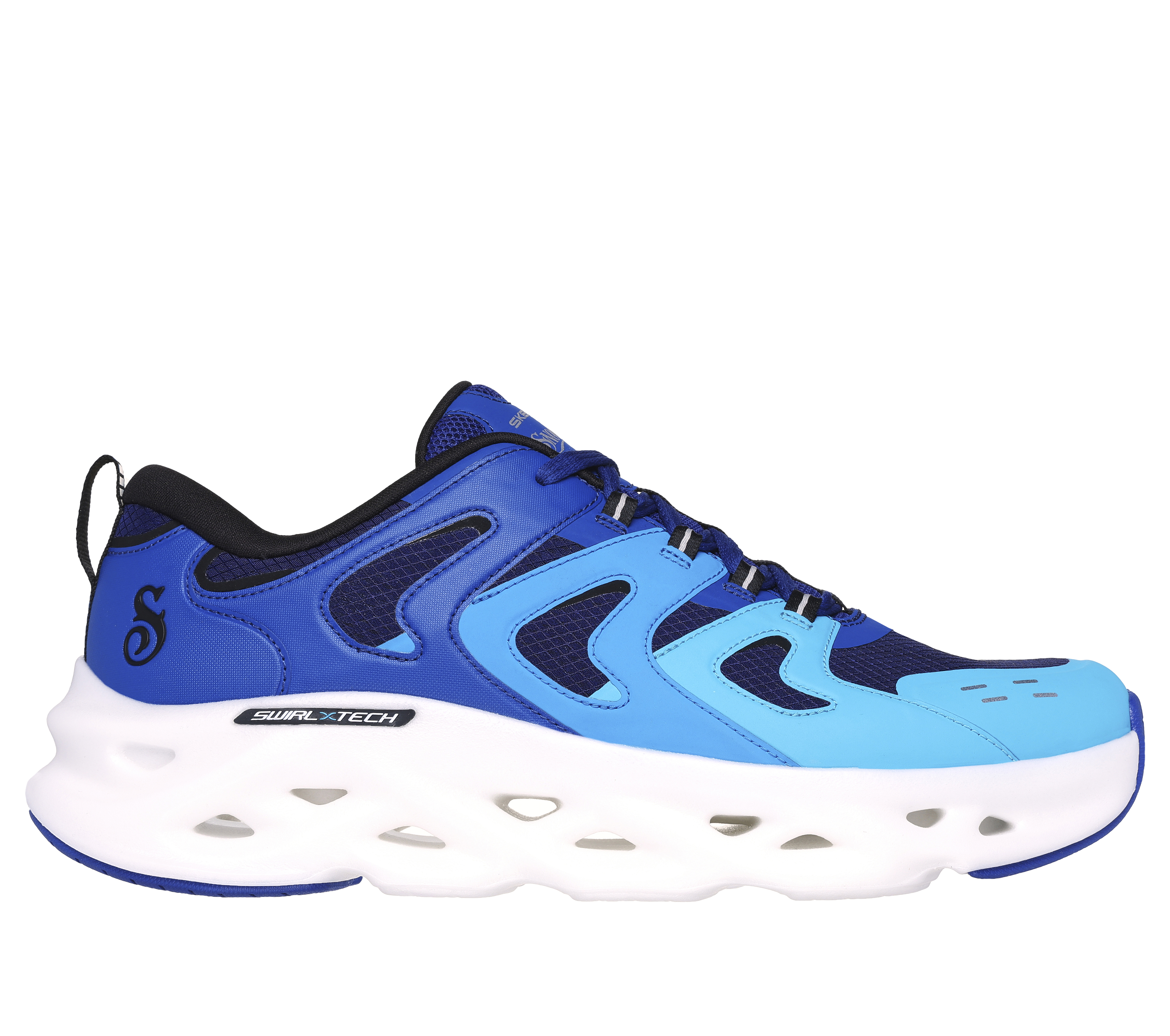 Skechers Men's Snoop Dogg: GO RUN Swirl Tech - Dizzie Sneaker in Blue, Size 7.5 | Synthetic/Textile, Vegan, Hyper Burst