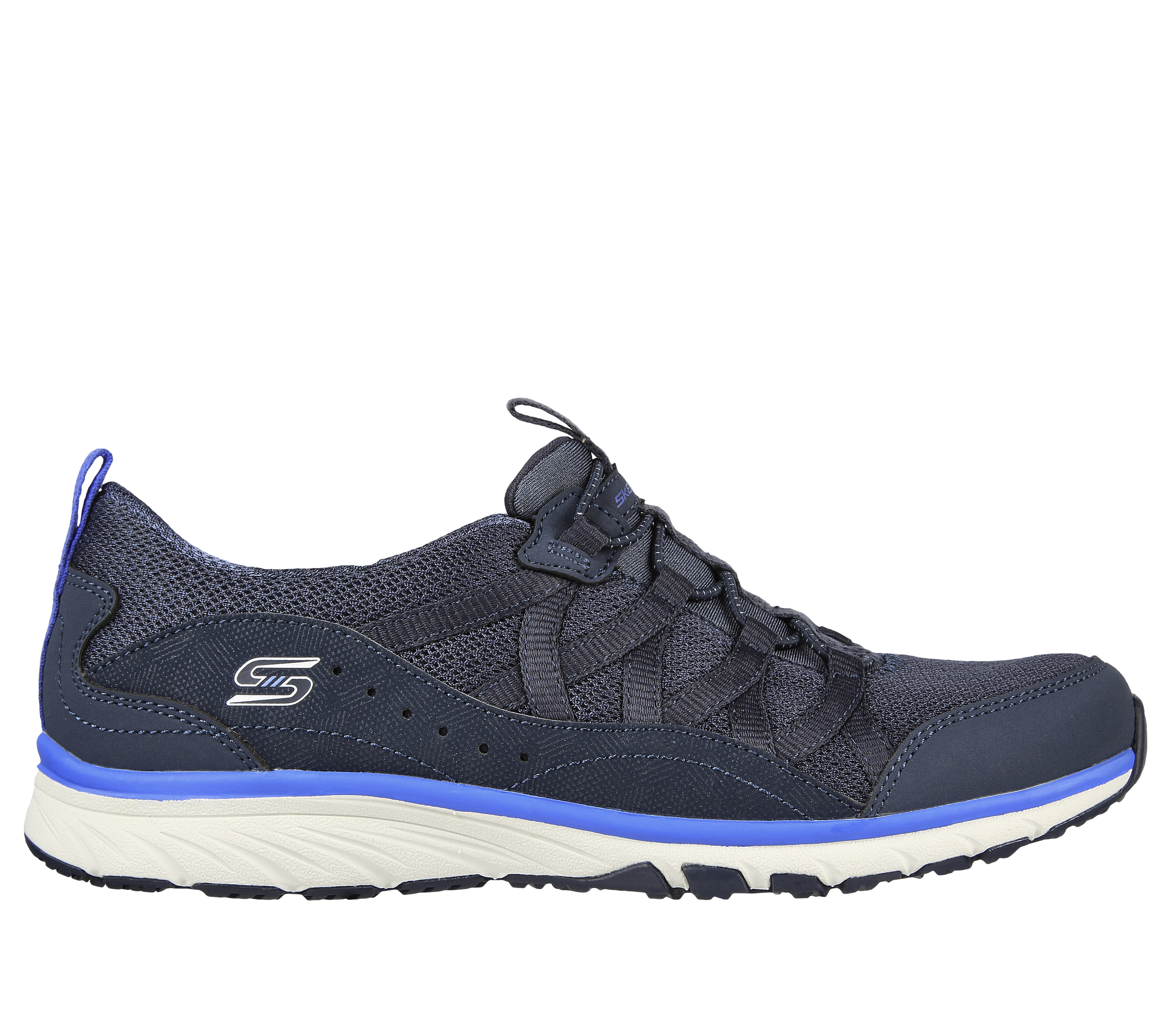 Skechers Women's Gratis Sport - Live Golden Sneaker in Navy Blue, Size 3.5 | Textile/Synthetic, Machine Washable