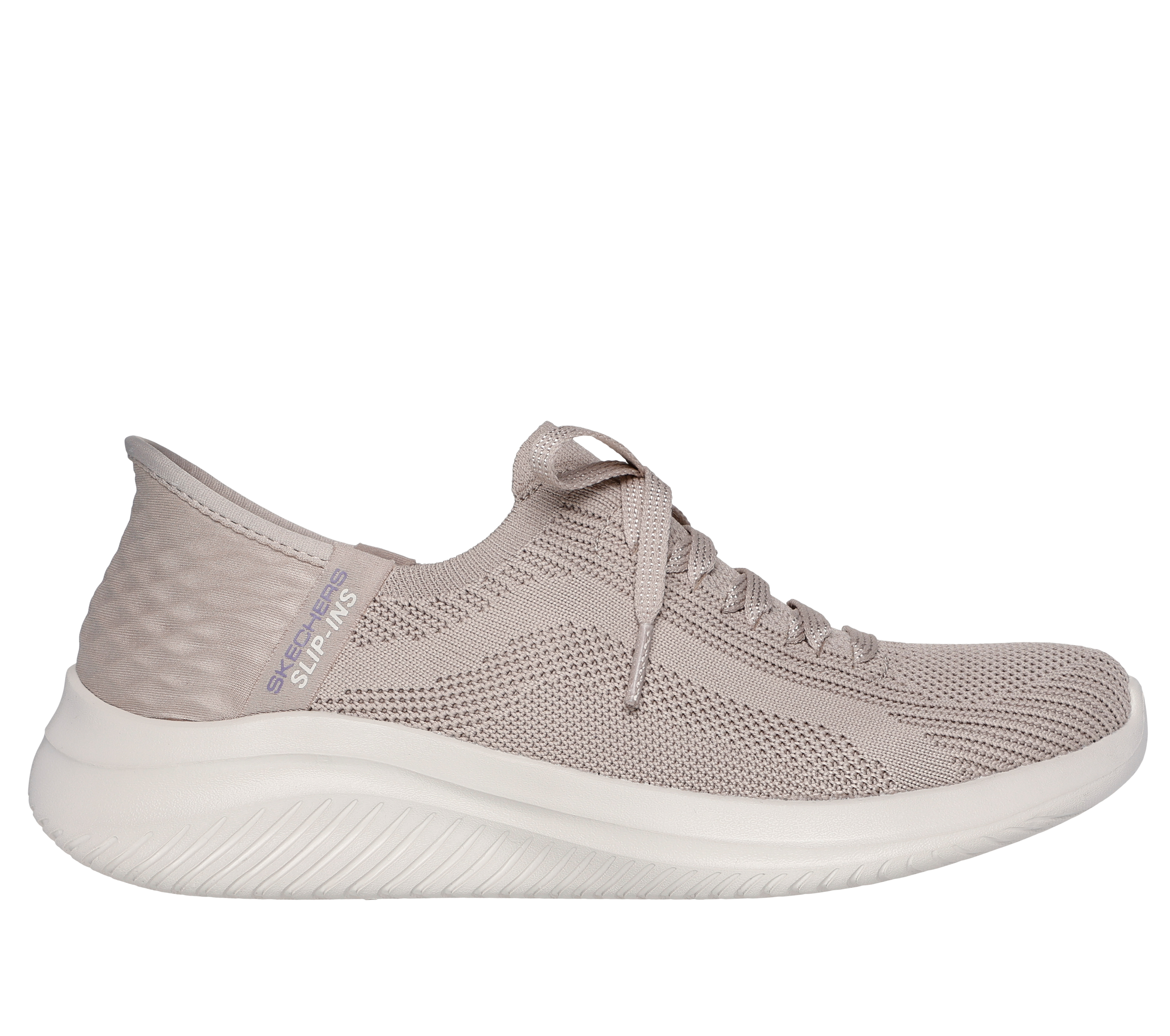 Skechers Women's Slip-ins: Ultra Flex 3.0 - Brilliant Sneaker in Taupe | Textile, Vegan, Machine Washable