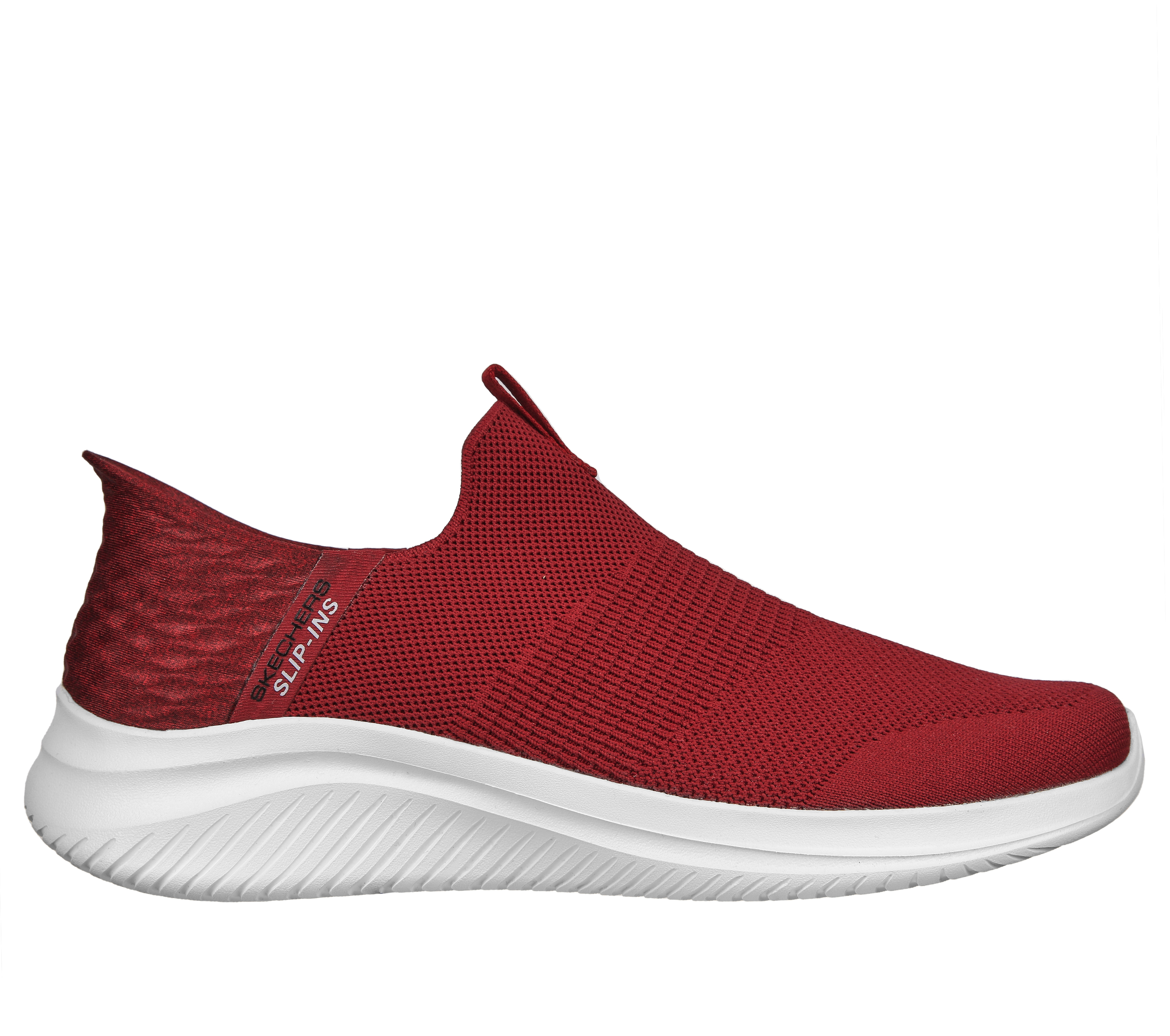 Skechers Men's Slip-ins: Ultra Flex 3.0 - Smooth Step Sneaker in Burgundy, Size 7.5 | Textile, Vegan, Machine Washable