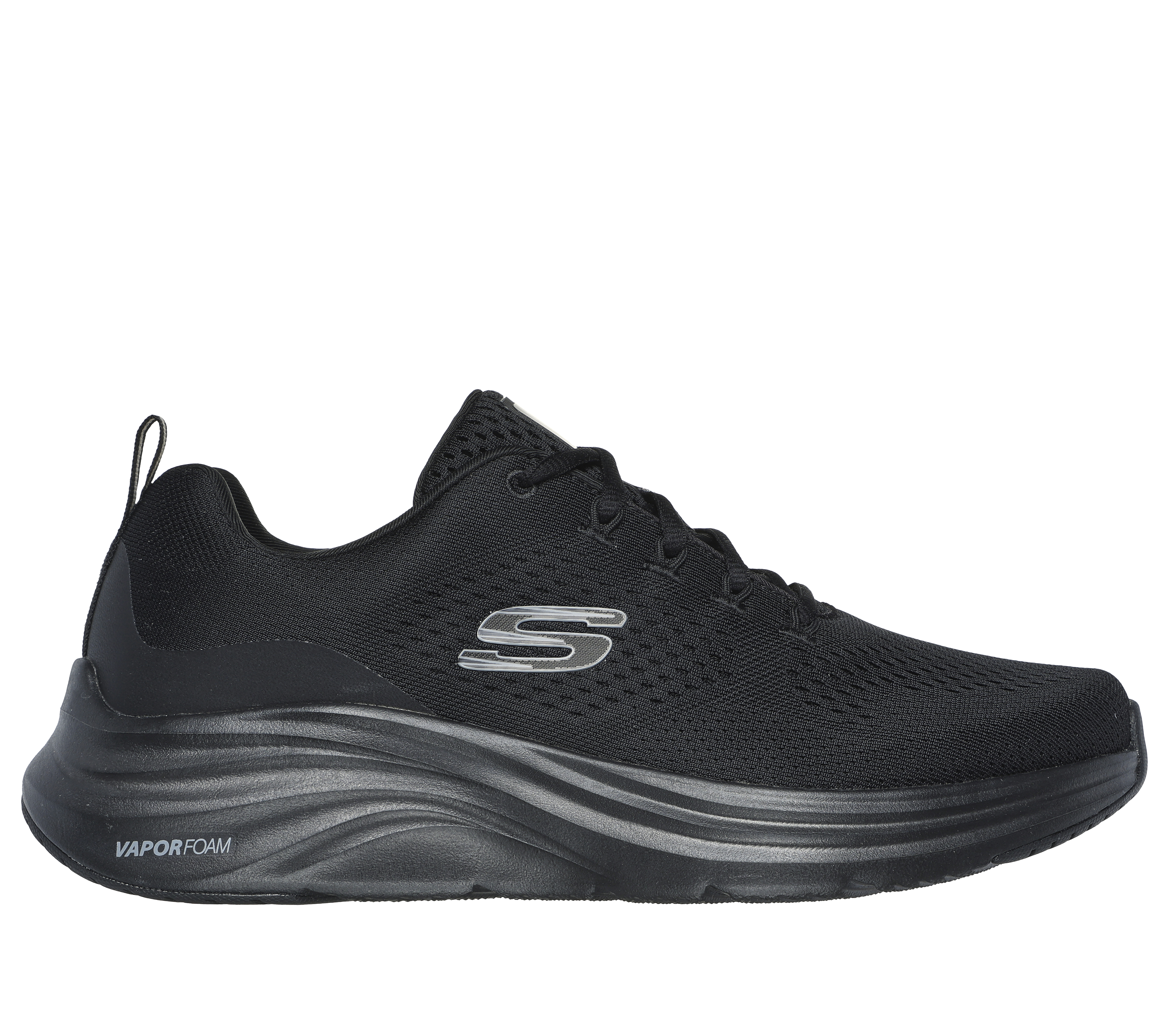 Skechers Men's Vapor Foam Sneaker in Black, Size 10 | Textile/Synthetic, Vegan, Machine Washable