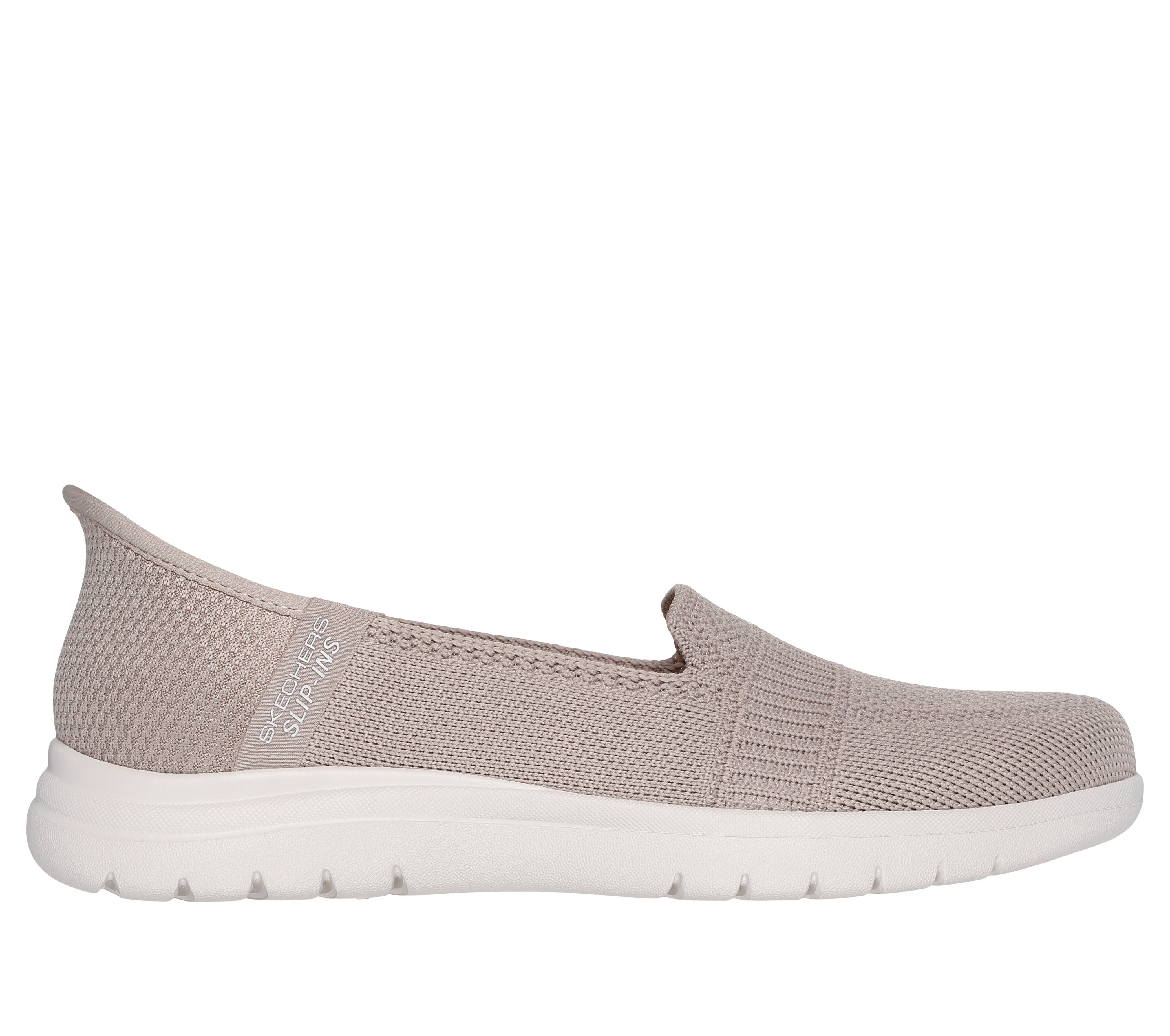 Skechers Women's Slip-ins: On-the-GO Flex - Camellia Shoes in Taupe, Size 5 | Textile, Vegan, Machine Washable