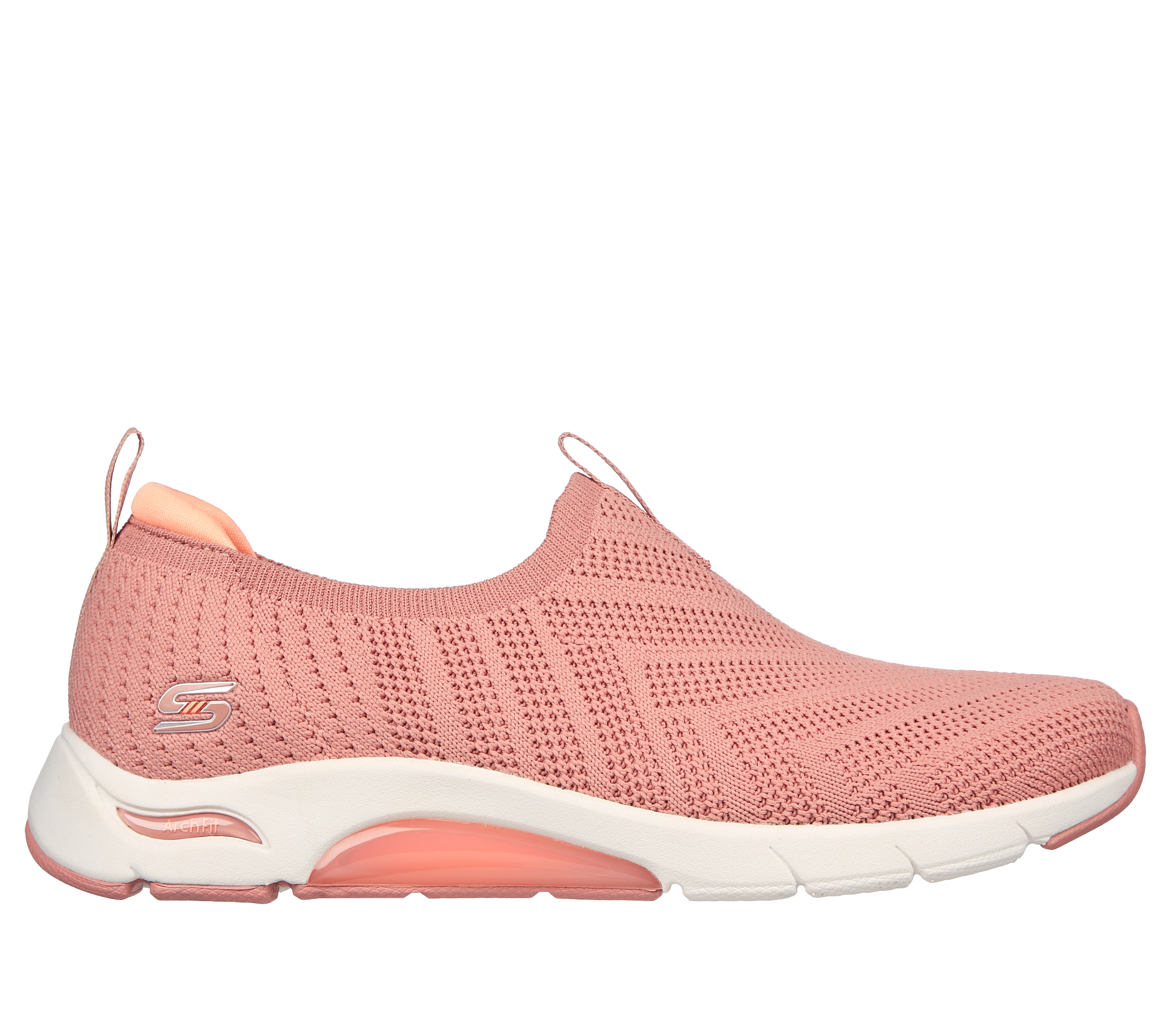 Skechers Women's Skech-Air Arch Fit - Top Pick Sneaker in Rose, Size 4.5 | Textile, Vegan, Machine Washable