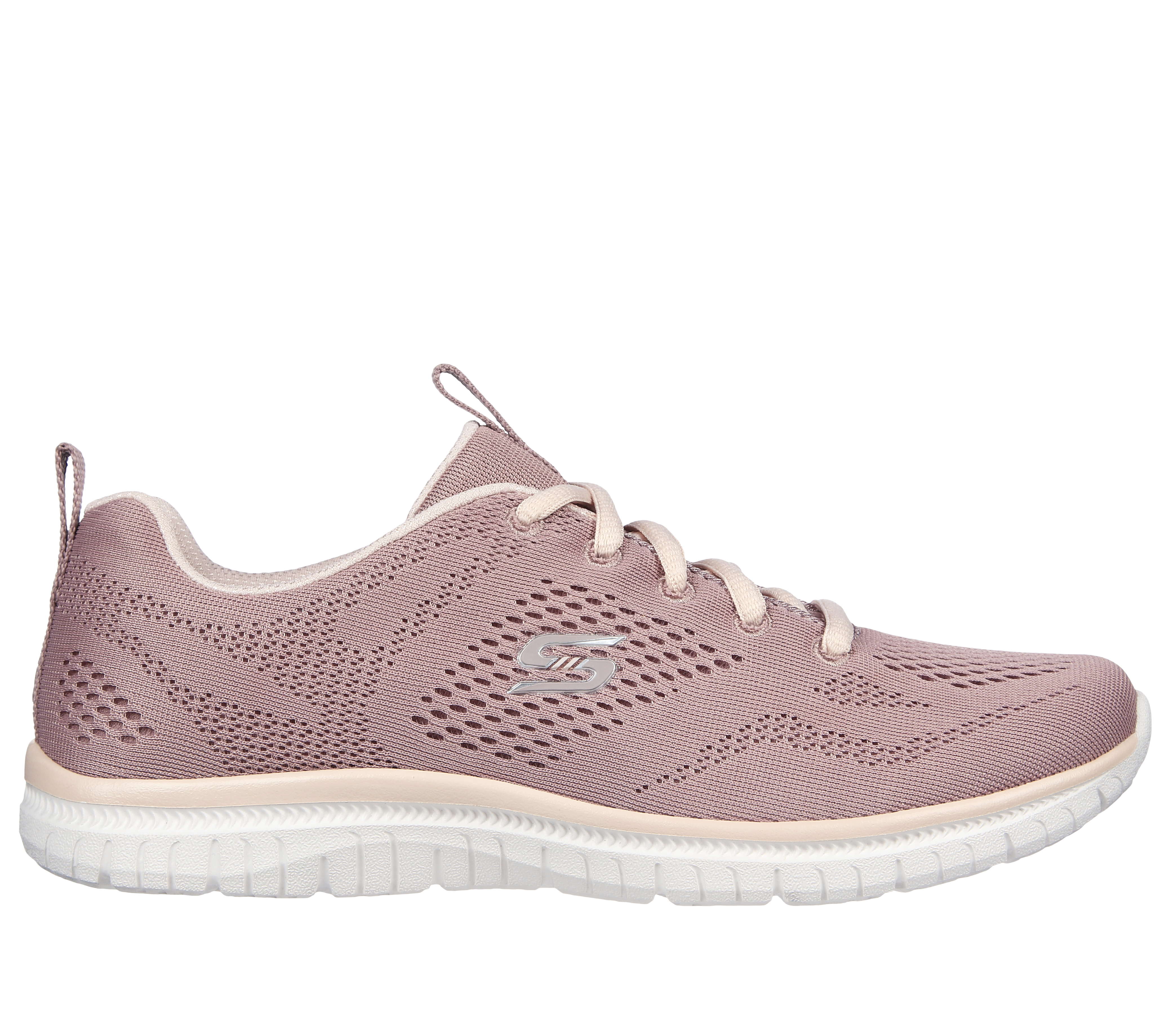 Skechers Women's Virtue - Kind Favor Sneaker in Mauve, Size 2.5 | Textile/Synthetic, Vegan, Machine Washable