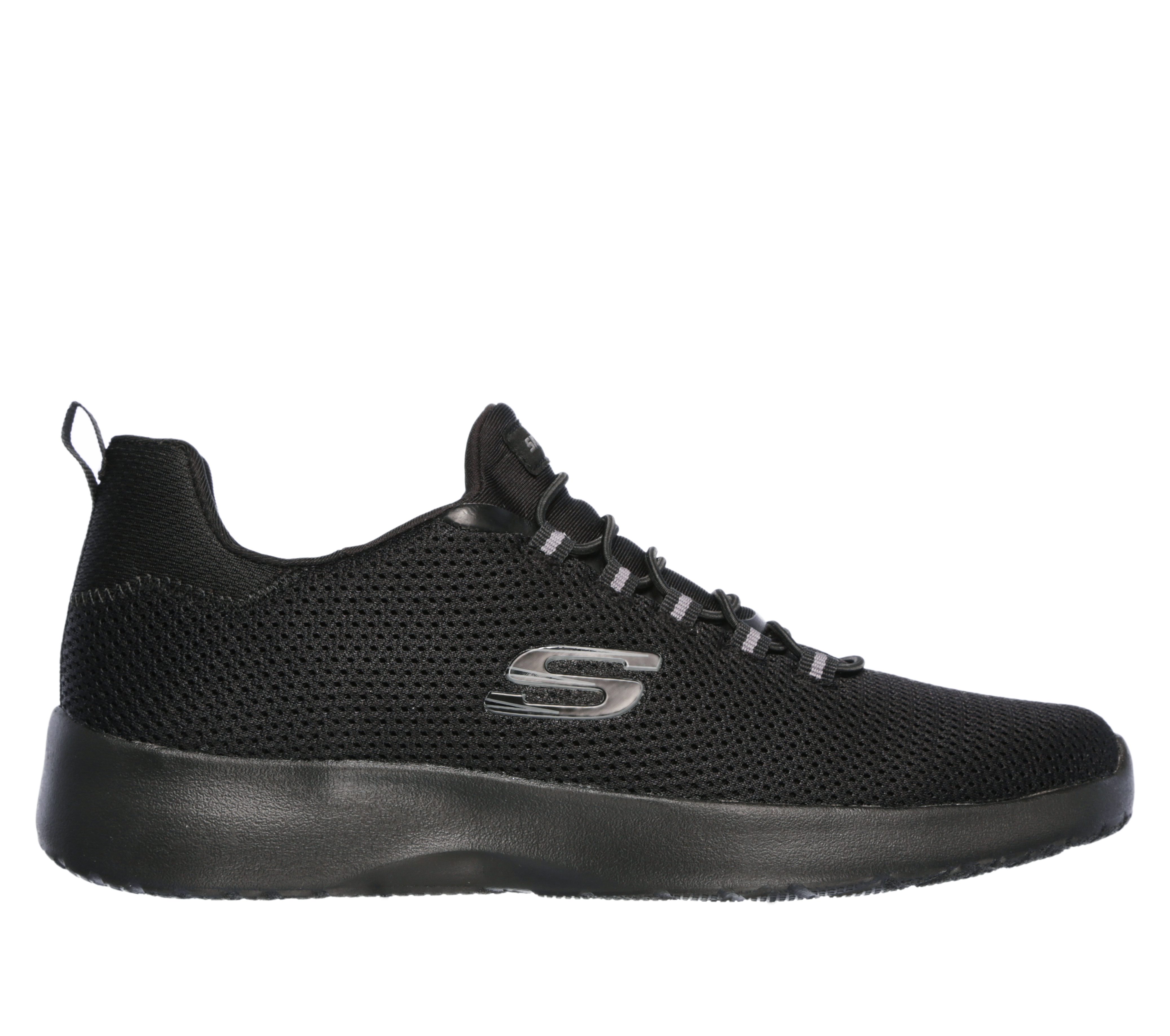 Skechers Men's Dynamight Sneaker in Black, Size 6 | Textile/Synthetic, Vegan