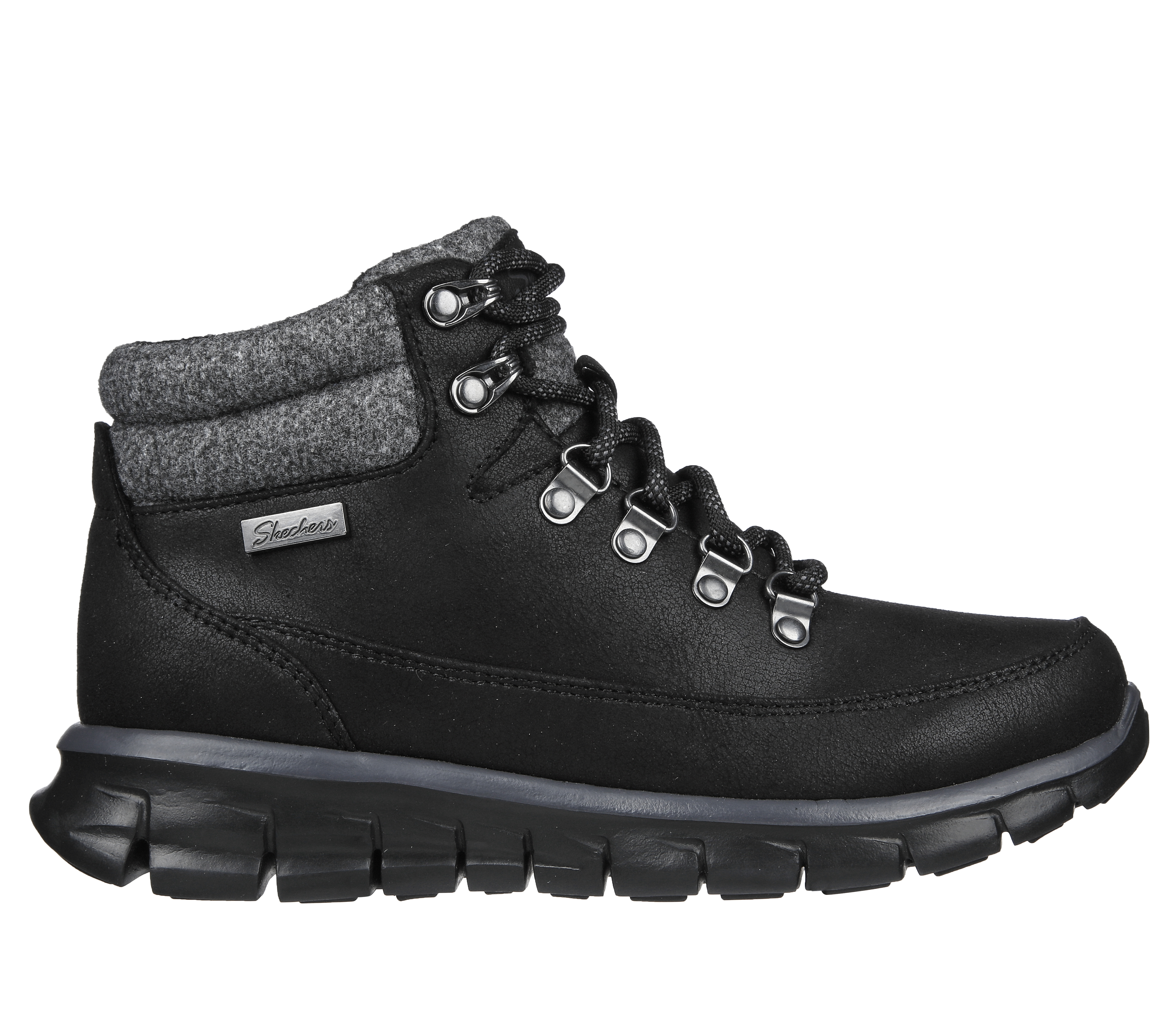 Black on sale skechers boots