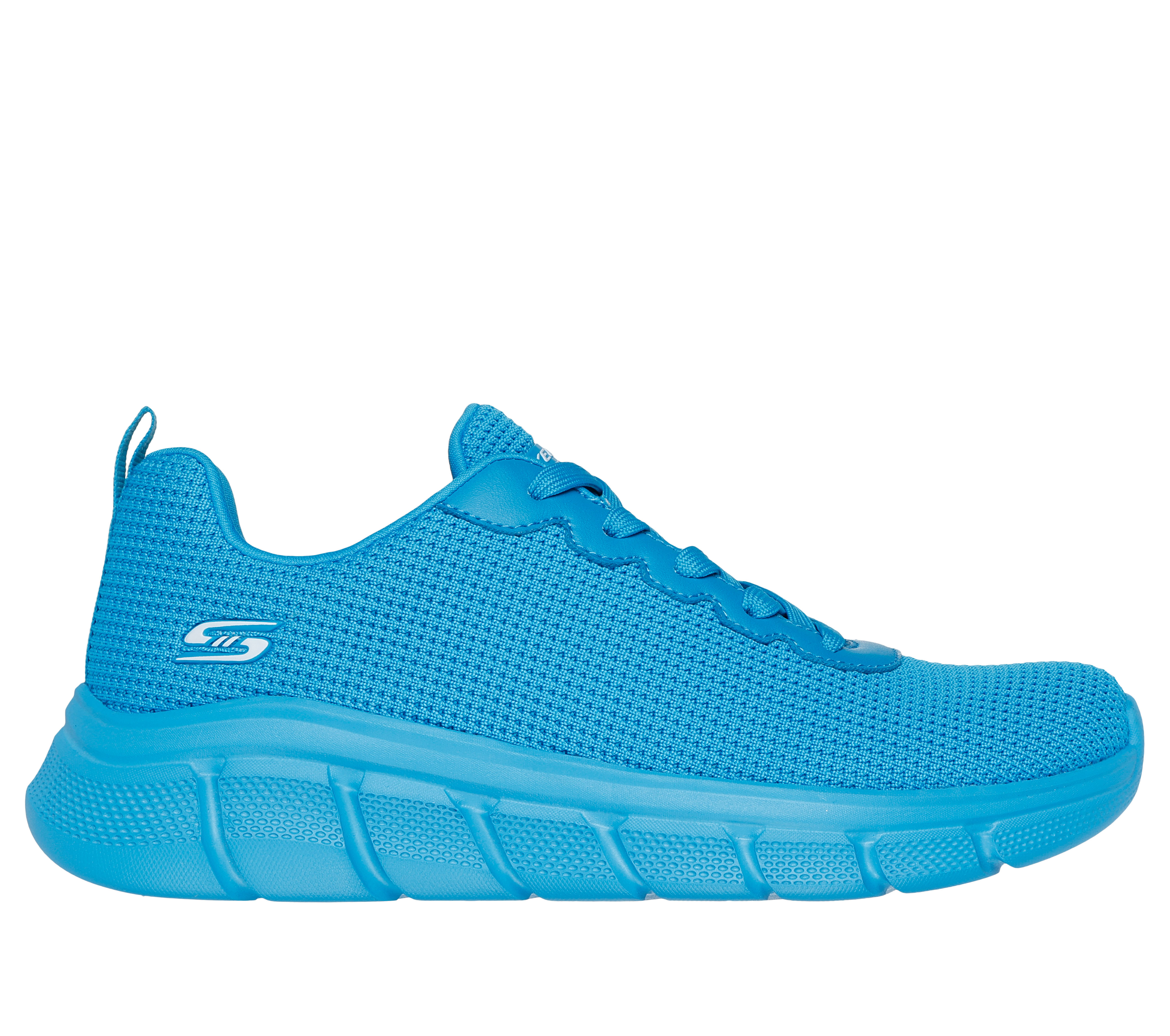 Skechers Women's BOBS Sport B Flex - Visionary Essence Sneaker in Turquoise, Size 2.5 | Textile/Synthetic, Vegan, Machine Washable