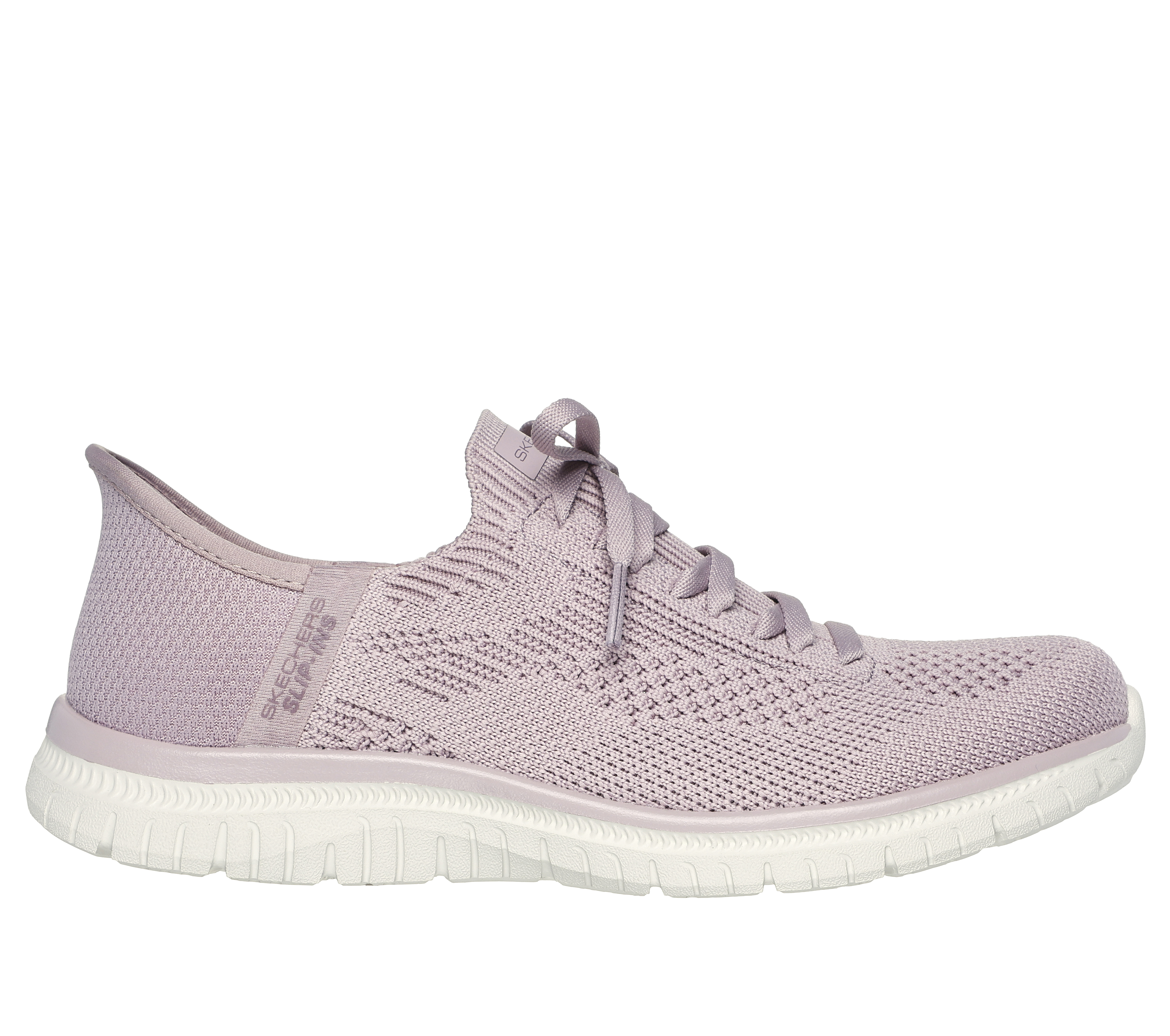 Skechers Women's Slip-ins: Virtue - Divinity Slip-On Shoes in Lavender, Size 6.5 | Textile/Synthetic, Vegan, Machine Washable