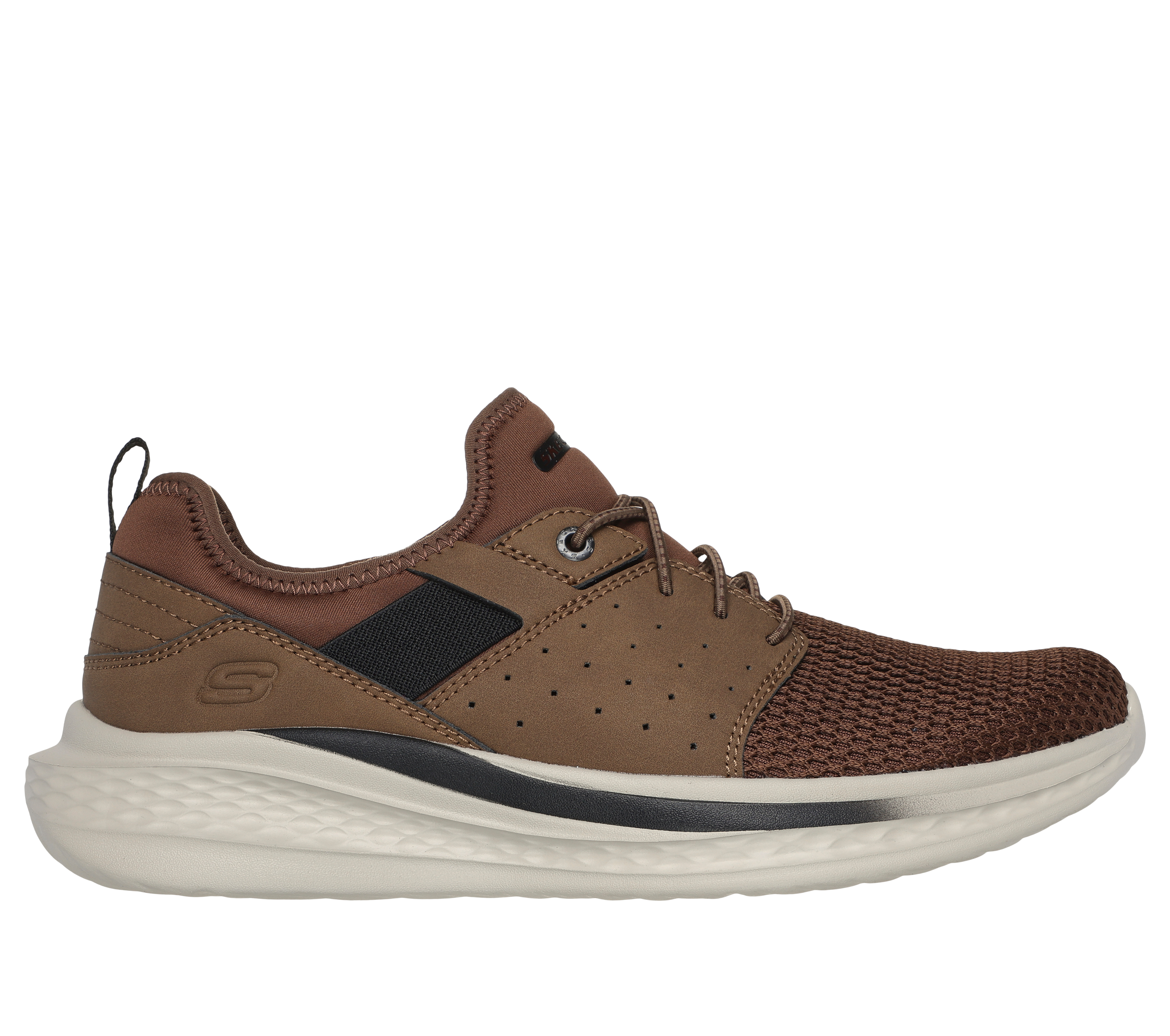 Skechers Men's Relaxed Fit: Slade - Raymar Sneaker in Brown, Size 9.5 | Textile/Synthetic, Vegan