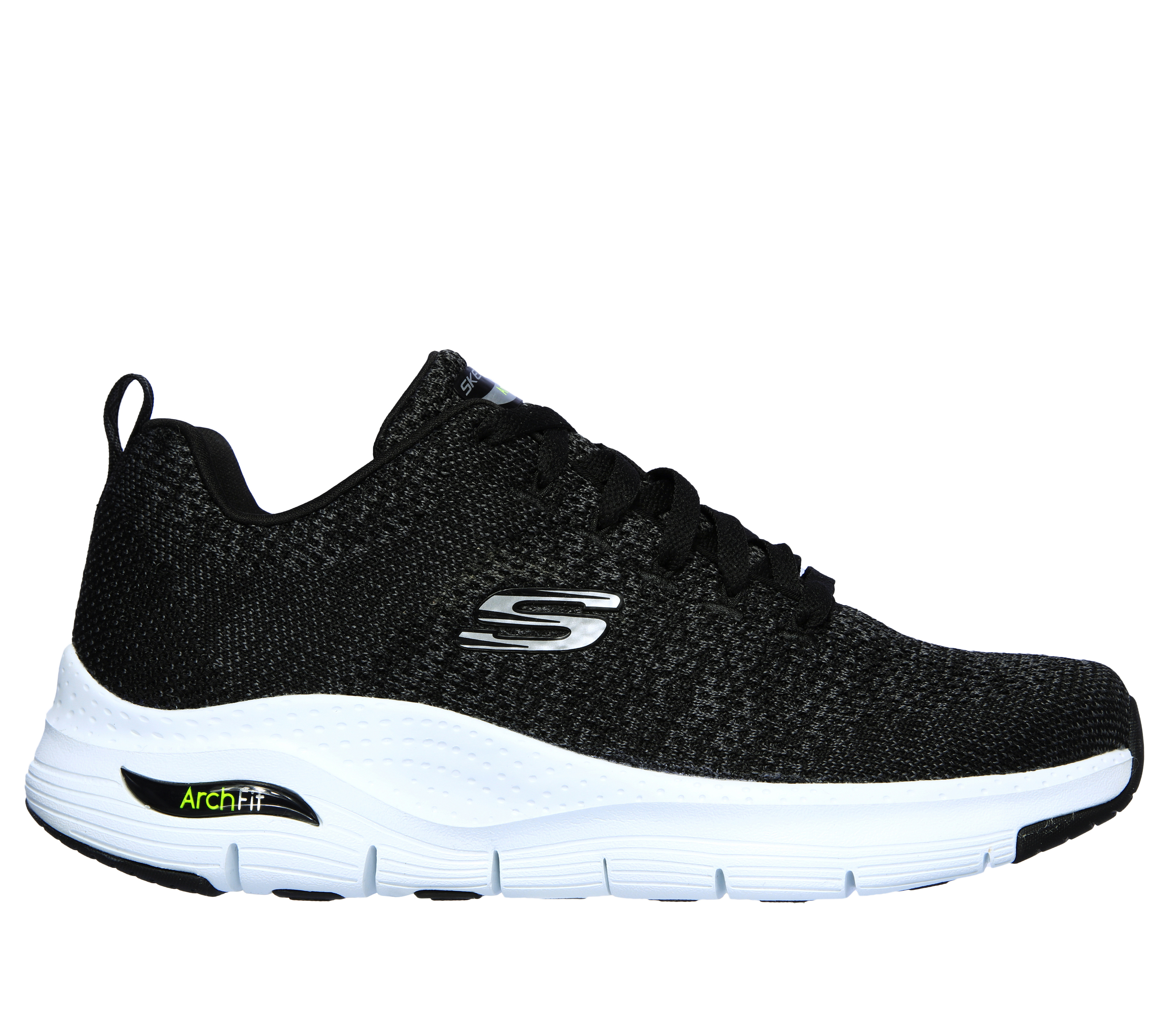 Skechers Men's Arch Fit - Paradyme Sneaker in Black/White, Size 10 | Textile/Synthetic, Machine Washable