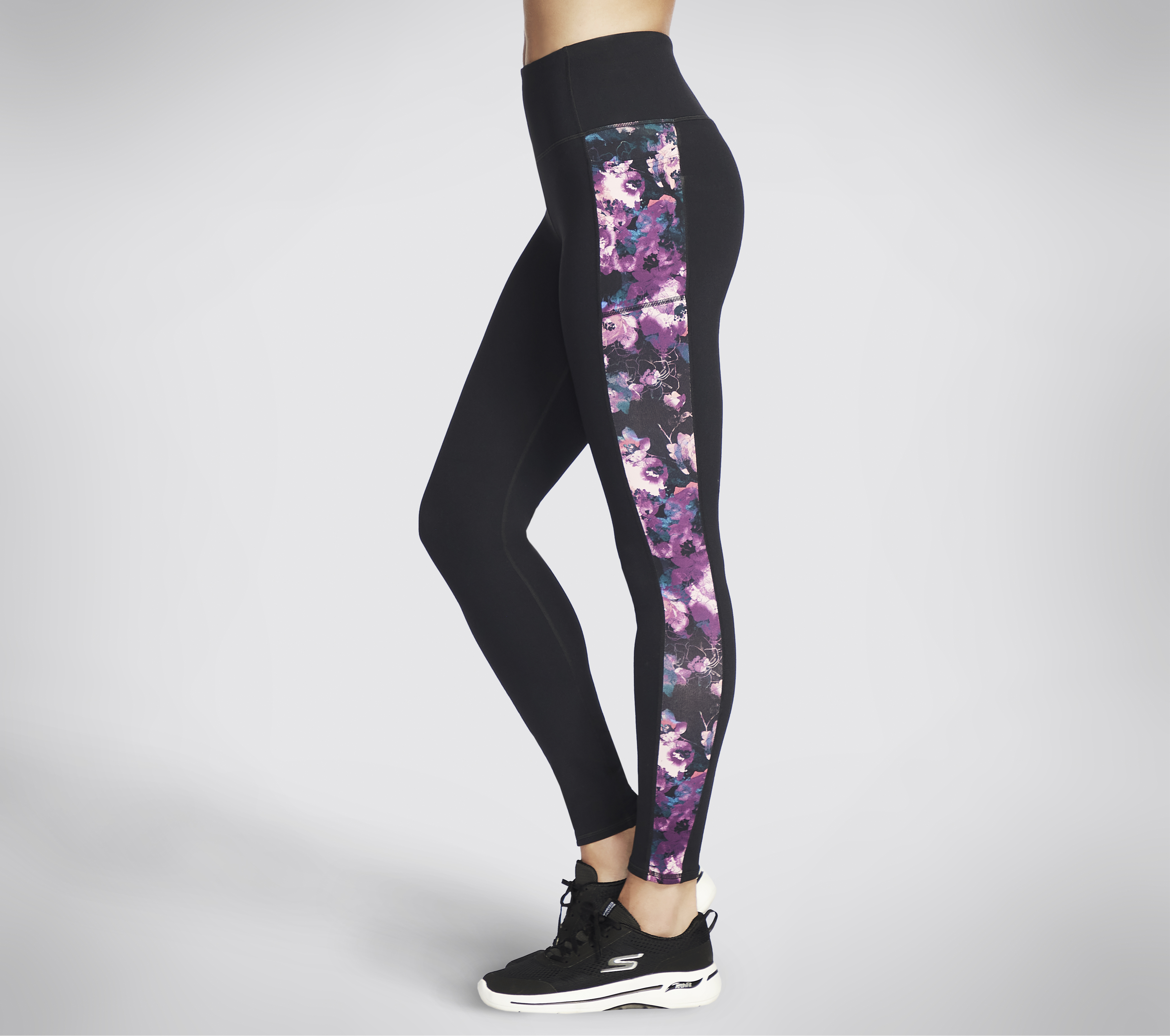 The GOWALK Linear Floral FL HW Legging | SKECHERS UK