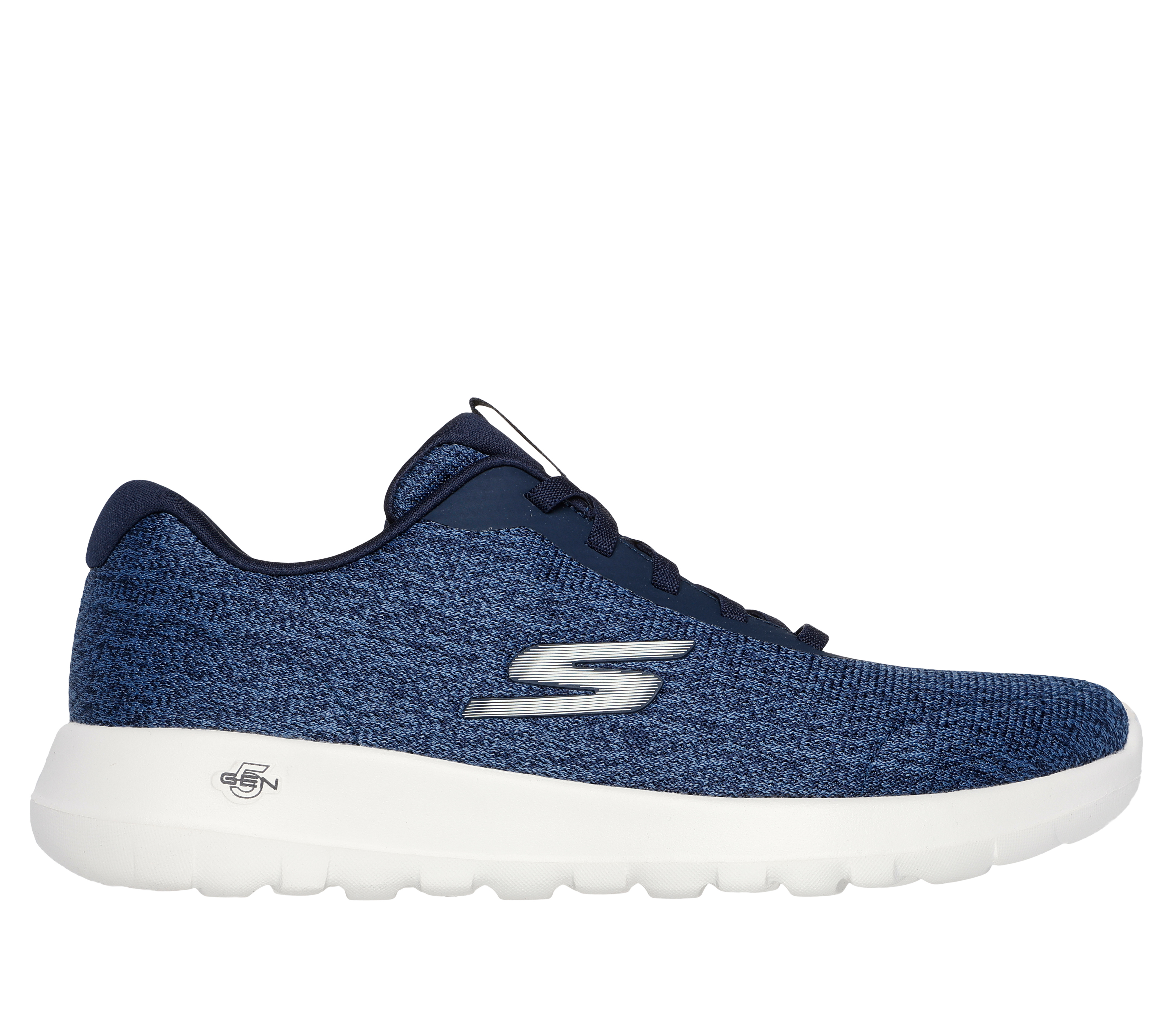 Skechers Men's GO WALK Max - Midshore Slip-On Shoes in Navy Blue, Size 10 | Textile/Synthetic, Vegan, Machine Washable