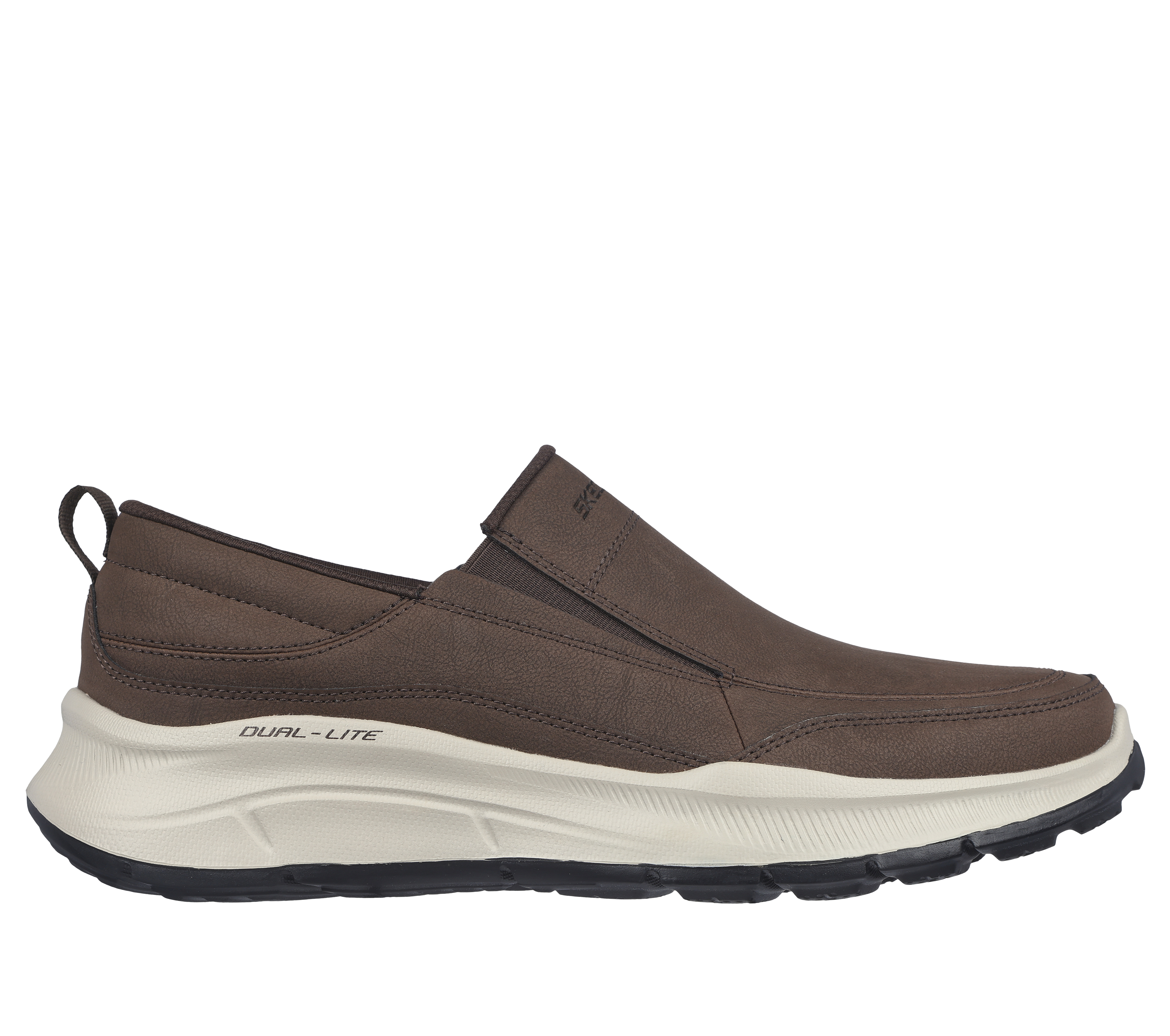 Skechers Men's Relaxed Fit: Equalizer 5.0 - Harvey Sneaker in Chocolate, Size 6 | Leather/Synthetic/Textile