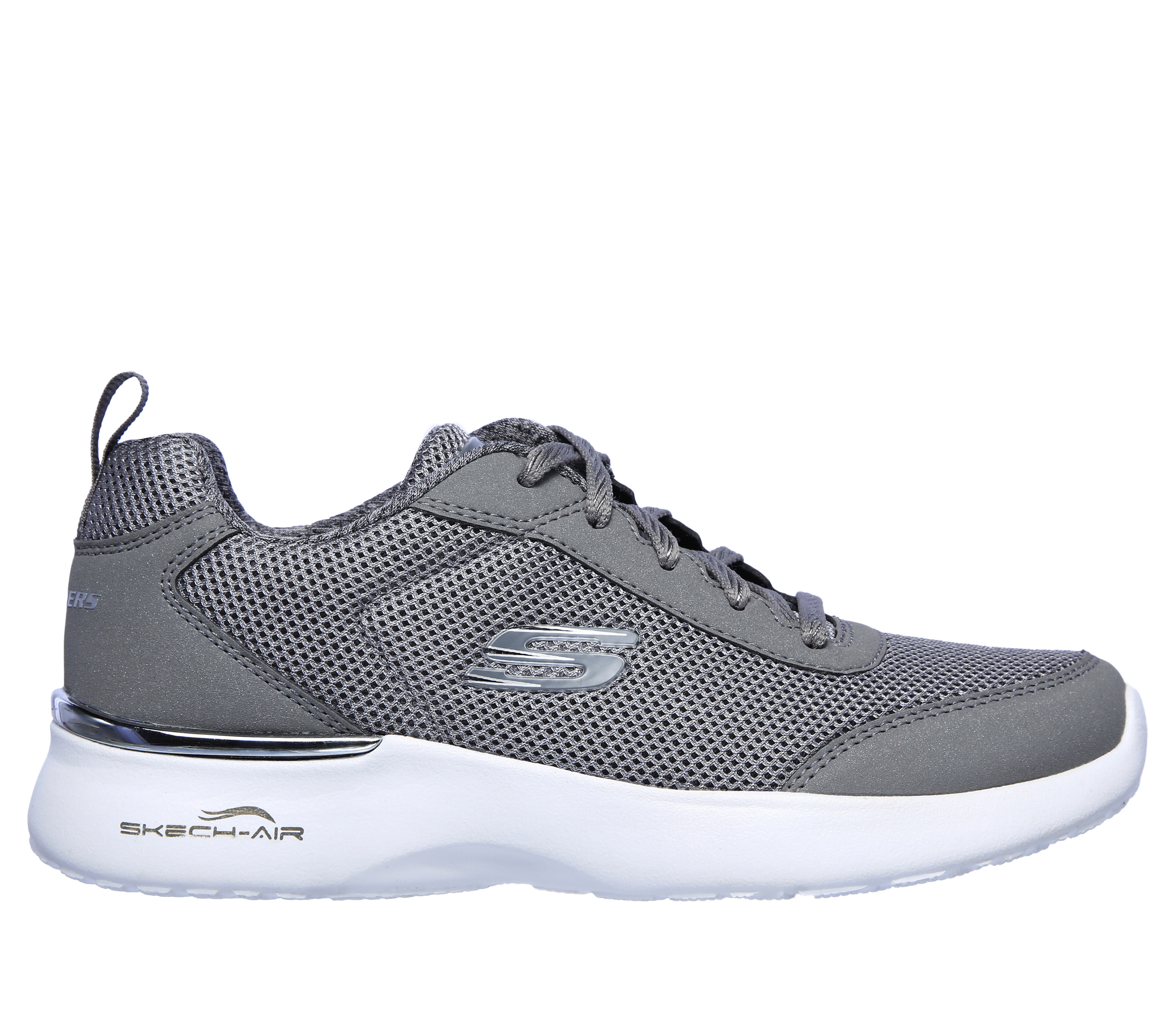 Skechers Women's Skech-Air Dynamight - Fast Sneaker in Gray, Size 2.5 | Textile/Synthetic, Vegan