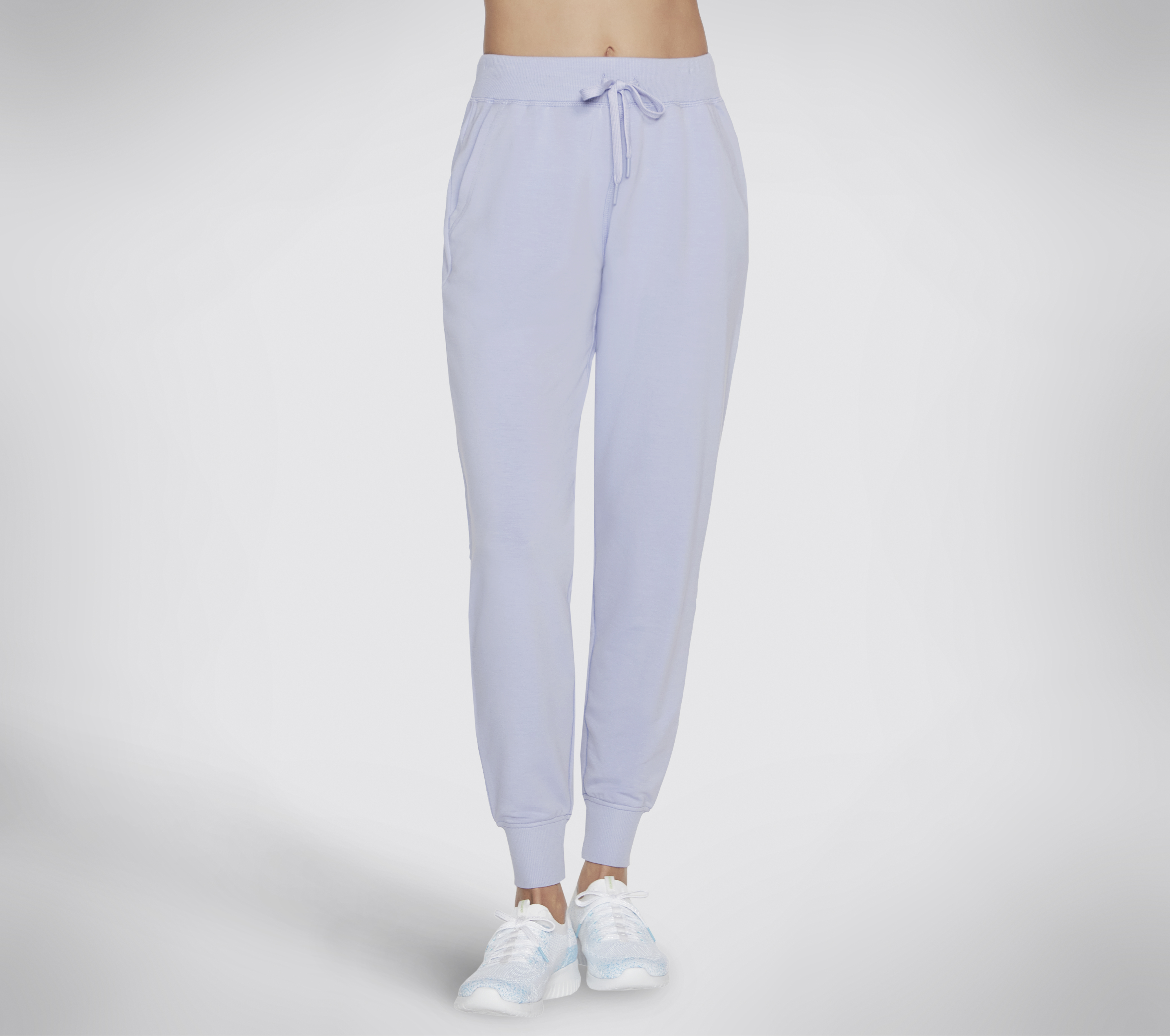 Skechers Women's SKECHLUXE Restful Jogger Pant in Lavender/Light Pink, Size 2XL | Rayon/Polyester/Spandex