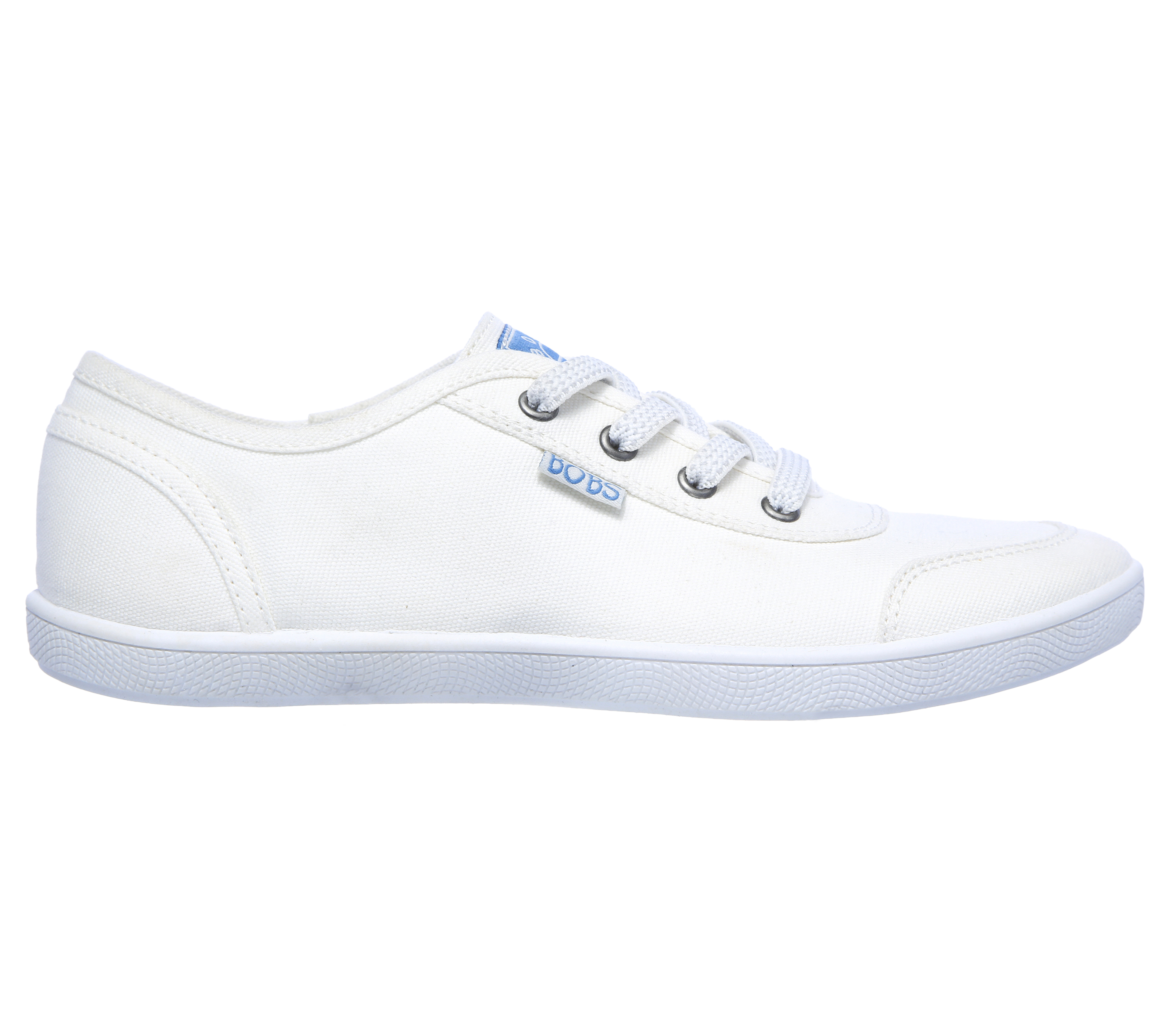 Skechers Women's BOBS B Cute - Bitter Sweet Sneaker in White, Size 4.5 | Textile/Metal, Machine Washable